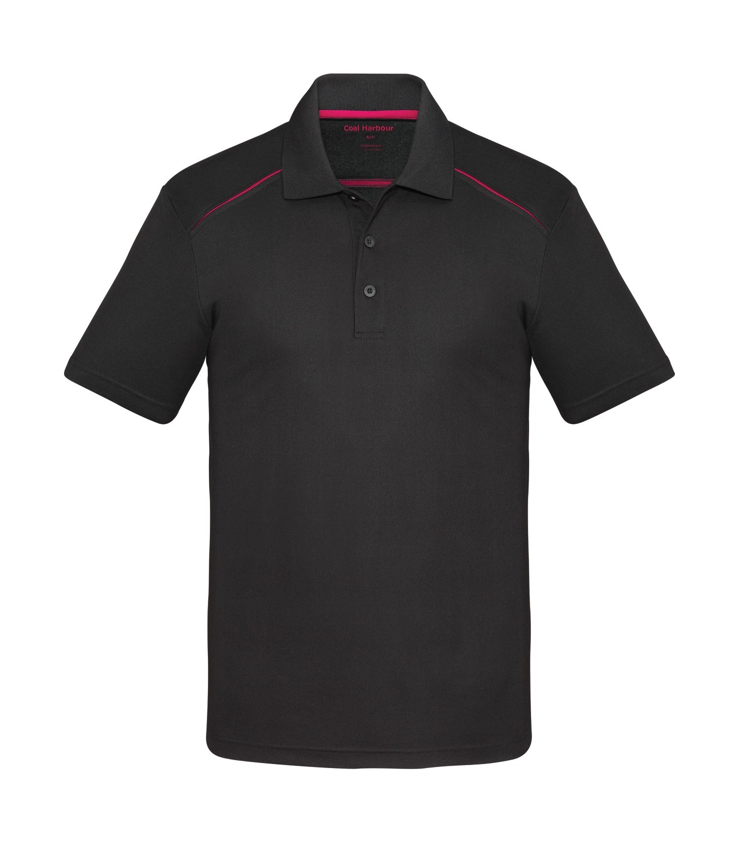 CoalHarbour - COAL HARBOUR® SNAG RESISTANT CONTRAST INSET POLO. - S4002 Black Raspberry CoalHarbour S4002