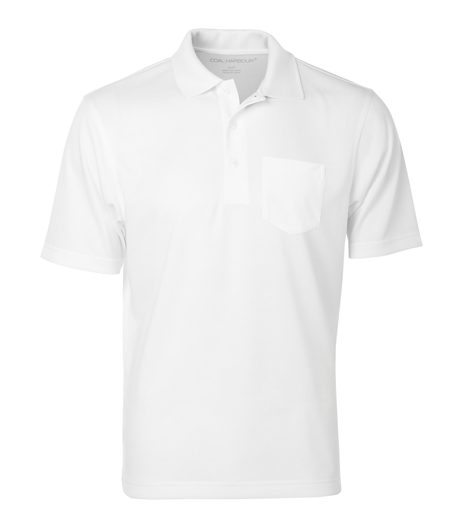CoalHarbour - COAL HARBOUR® SNAG PROOF POWER POCKET POLO. - S4005P White CoalHarbour S4005P