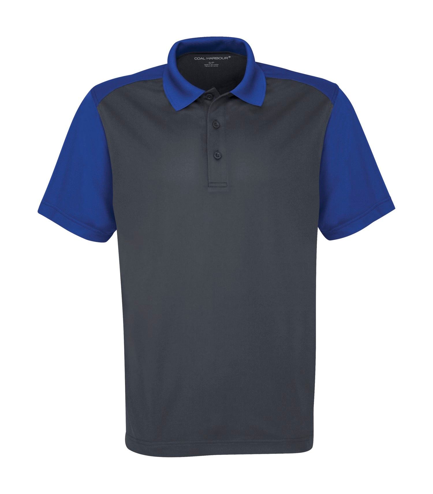 CoalHarbour - DISCONTINUED COAL HARBOUR® SNAG RESISTANT CREW POLO. - S4017 Iron Grey True Royal XS CoalHarbour S4017