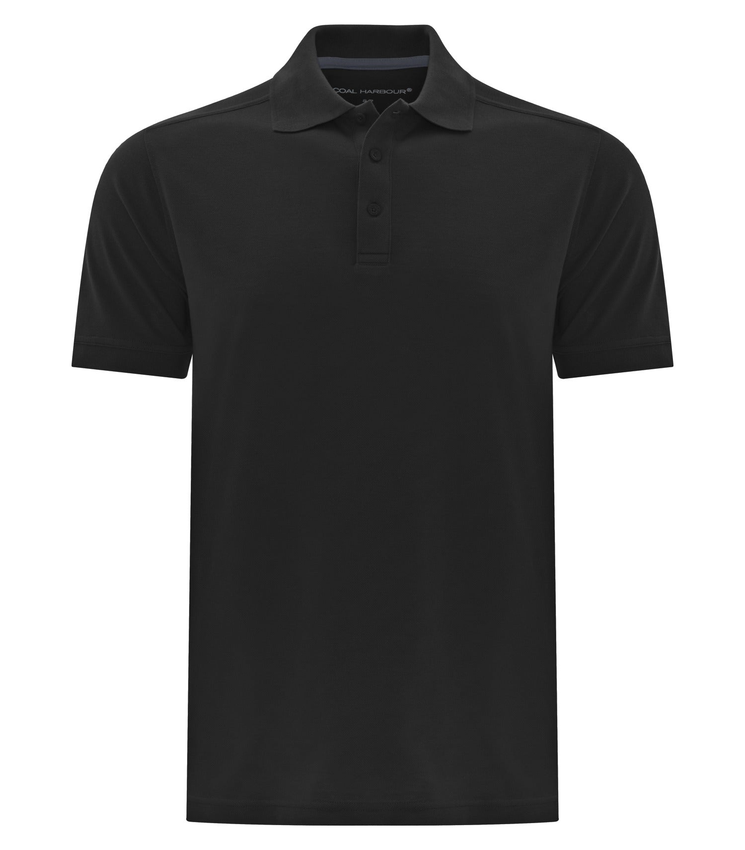 CoalHarbour - DISCONTINUED COAL HARBOUR® COMFORT PIQUE SOIL RELEASE POLO. - S4022 Black XS CoalHarbour S4022