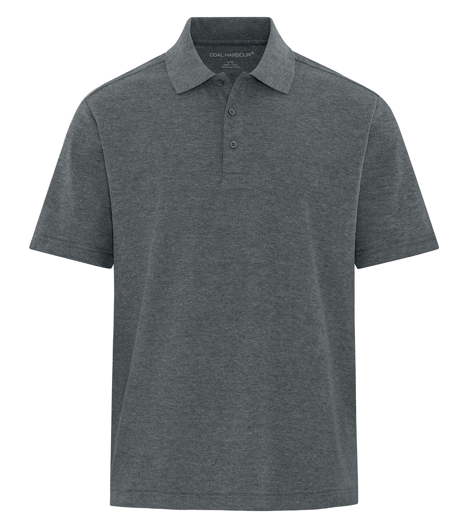 CoalHarbour - COAL HARBOUR® EVERYDAY CVC POLO. - S4047 Dark Heather Grey CoalHarbour S4047