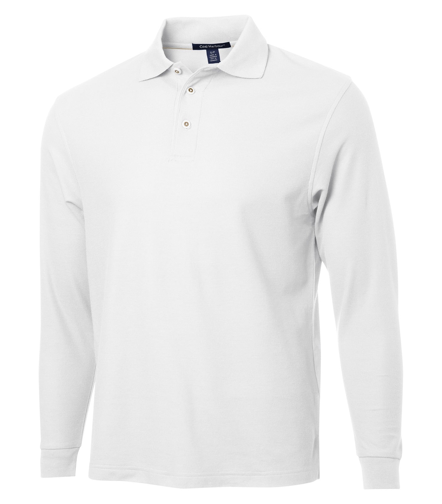 CoalHarbour - DISCONTINUED COAL HARBOUR® SILK TOUCH LONG SLEEVE POLO. - S431 White CoalHarbour S431