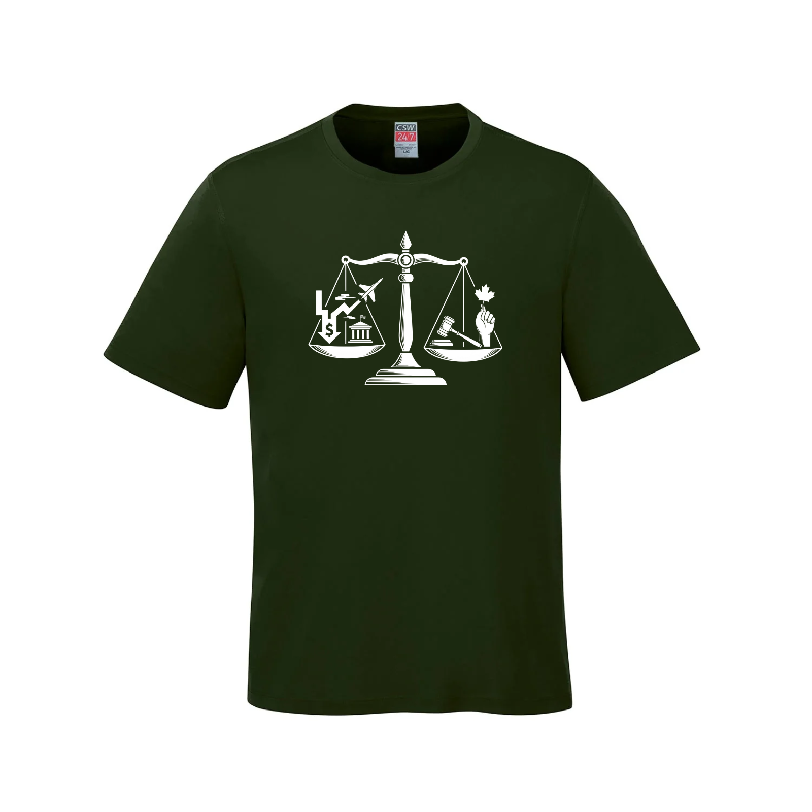 Scales of Power Graphic Tee | Social Justice & Freedom T-Shirt daily dollar
