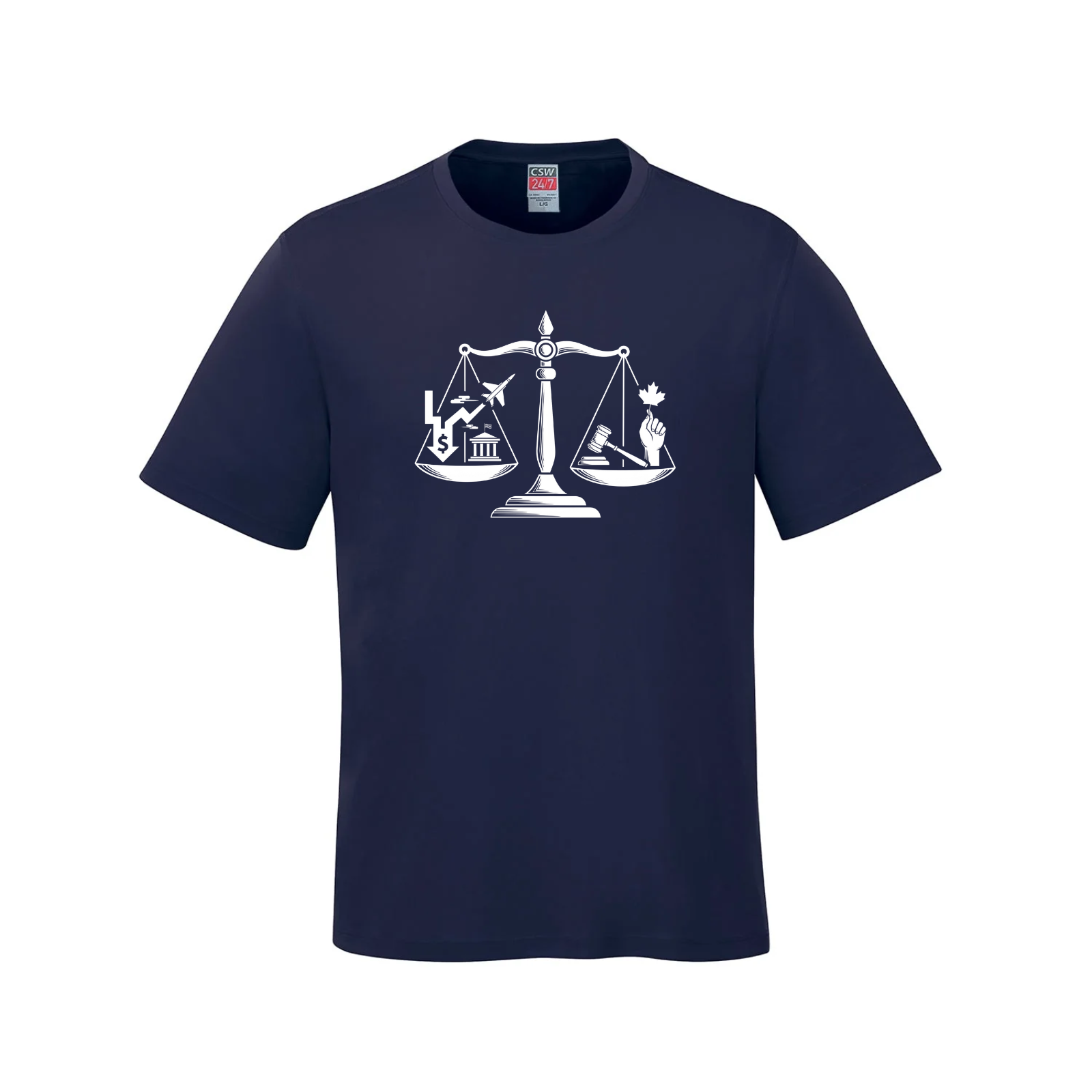 Scales of Power Graphic Tee | Social Justice & Freedom T-Shirt daily dollar