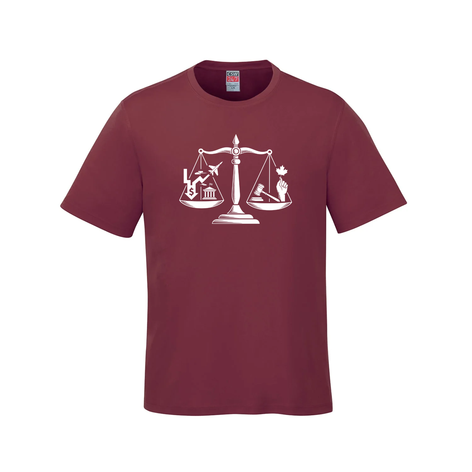 Scales of Power Graphic Tee | Social Justice & Freedom T-Shirt daily dollar
