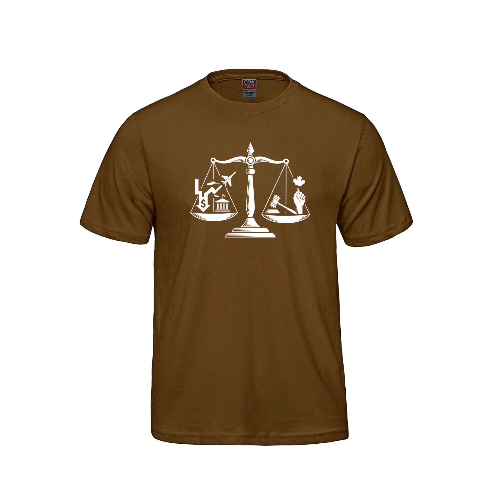 Scales of Power Graphic Tee | Social Justice & Freedom T-Shirt daily dollar