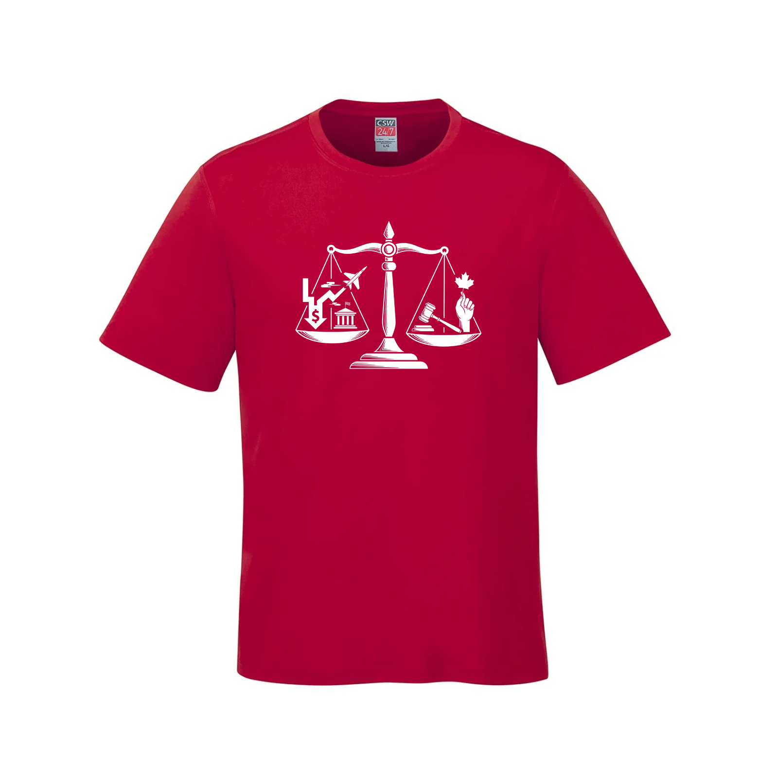 Scales of Power Graphic Tee | Social Justice & Freedom T-Shirt daily dollar