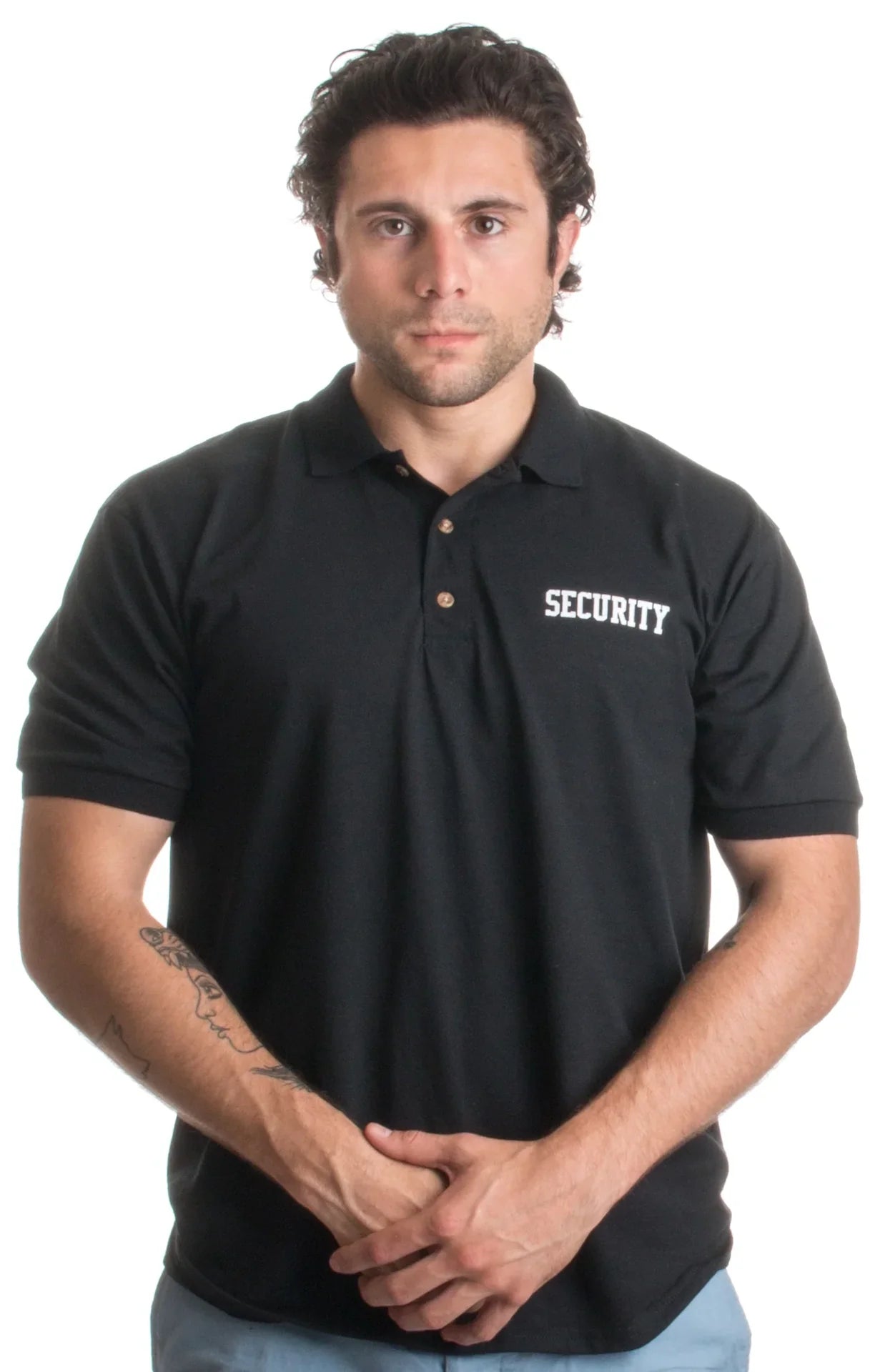 SECURITY | Professional Security Officer, Guard Unisex Collared Shirt Polyester Security