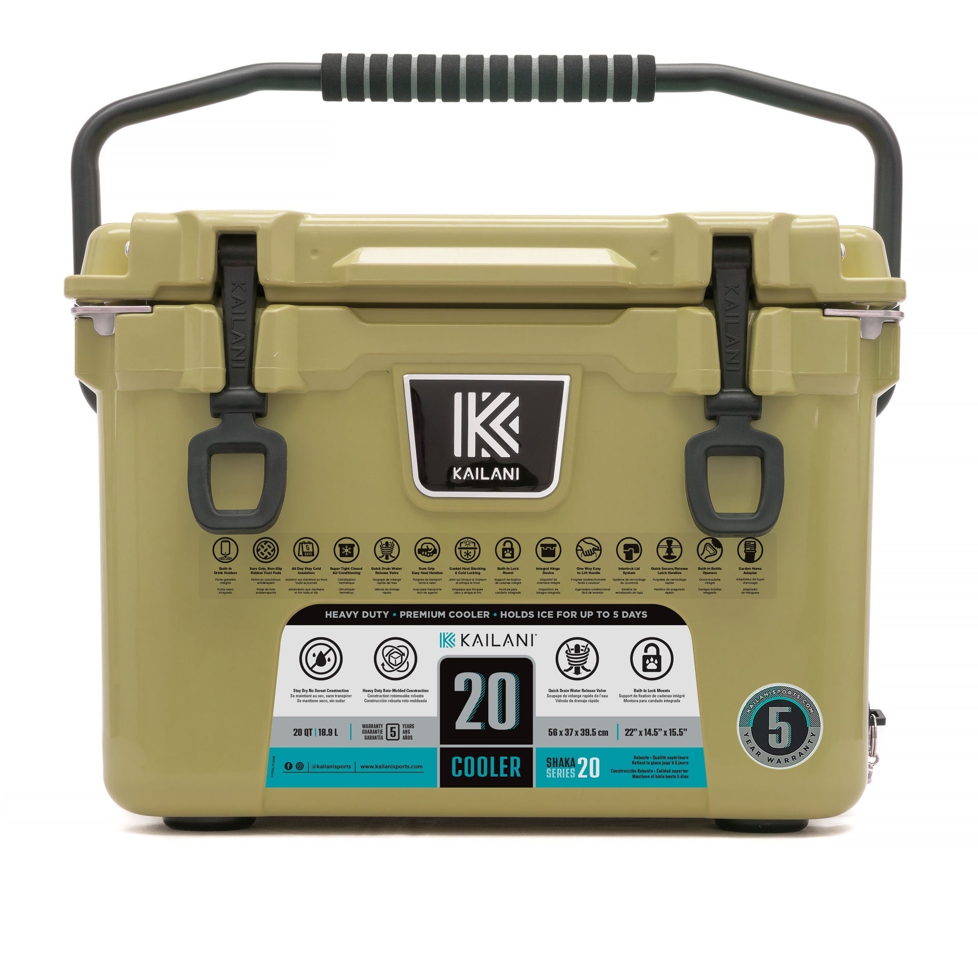 SHAKA 20 Cooler Dune FULL MSRP KAILANI SHAKA