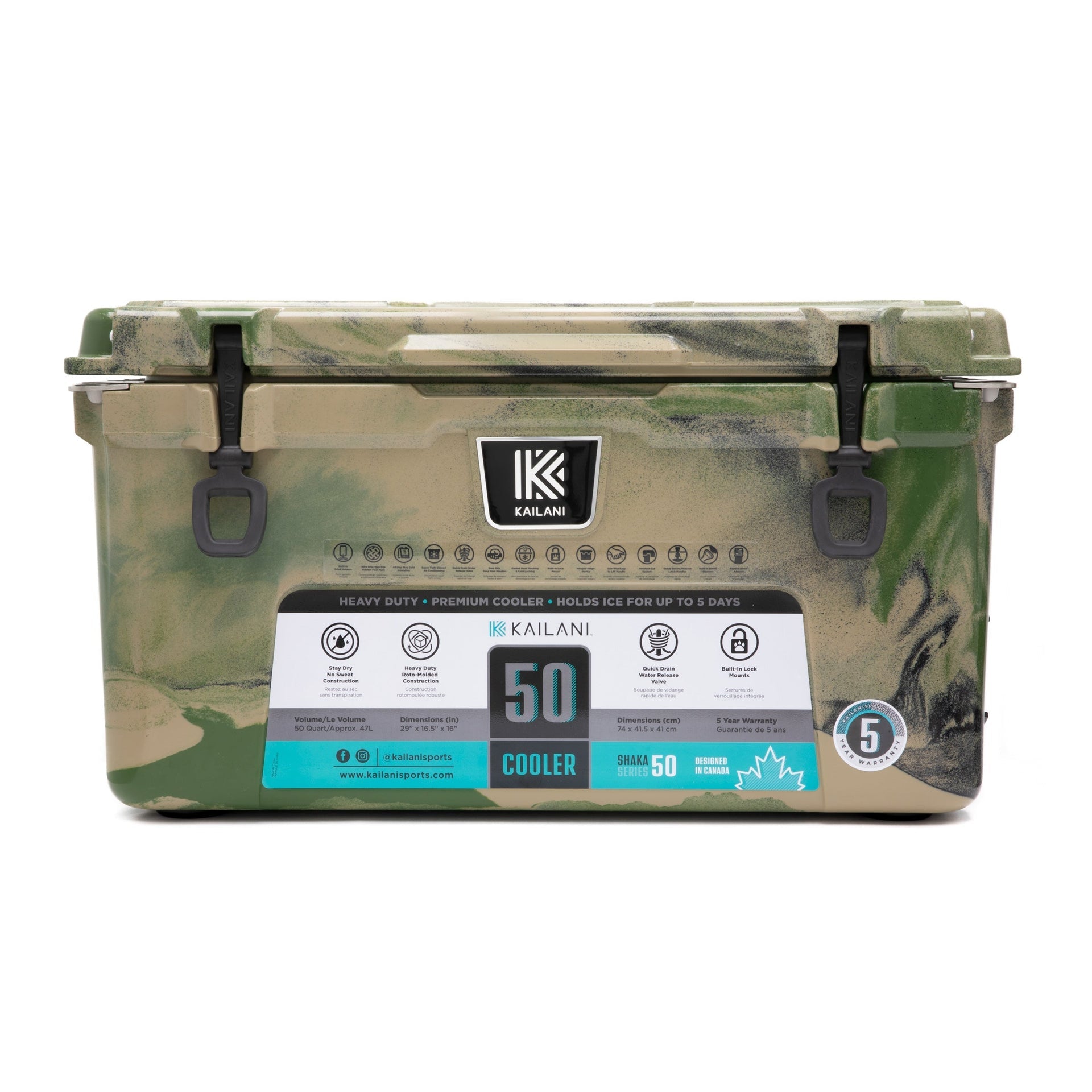 SHAKA 50 Cooler Camouflage FULL MSRP KAILANI SHAKA