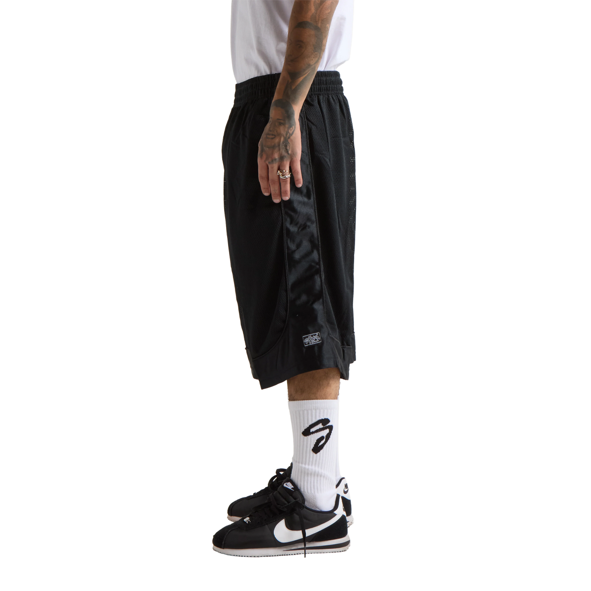 SHAKA WEAR Basketball Mesh Shorts, Closeout, Black