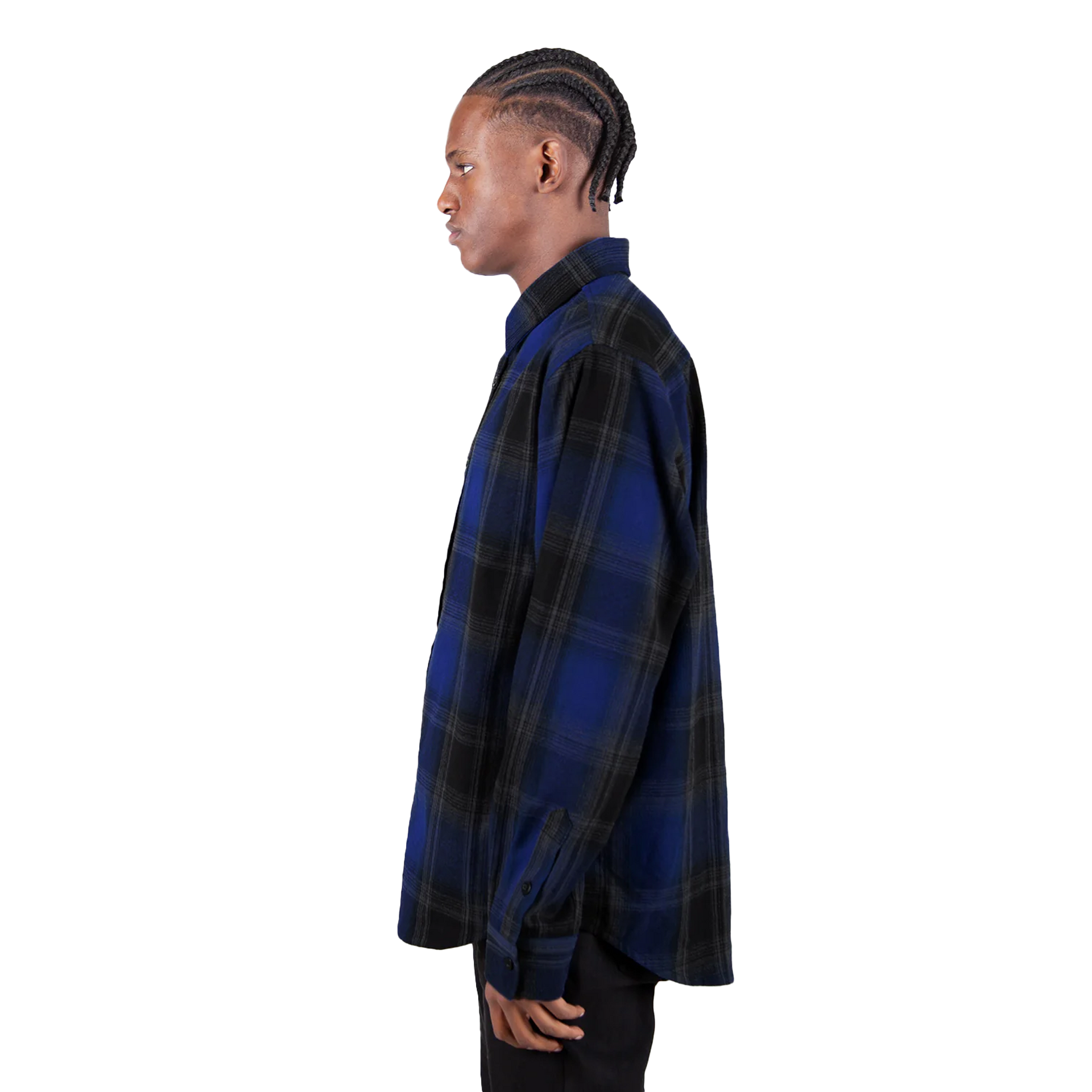Plaid Flannel Overshirt COTTON / POLYESTER MEN MIDWEIGHT Shaka Wear SLIGHT OVERSIZED