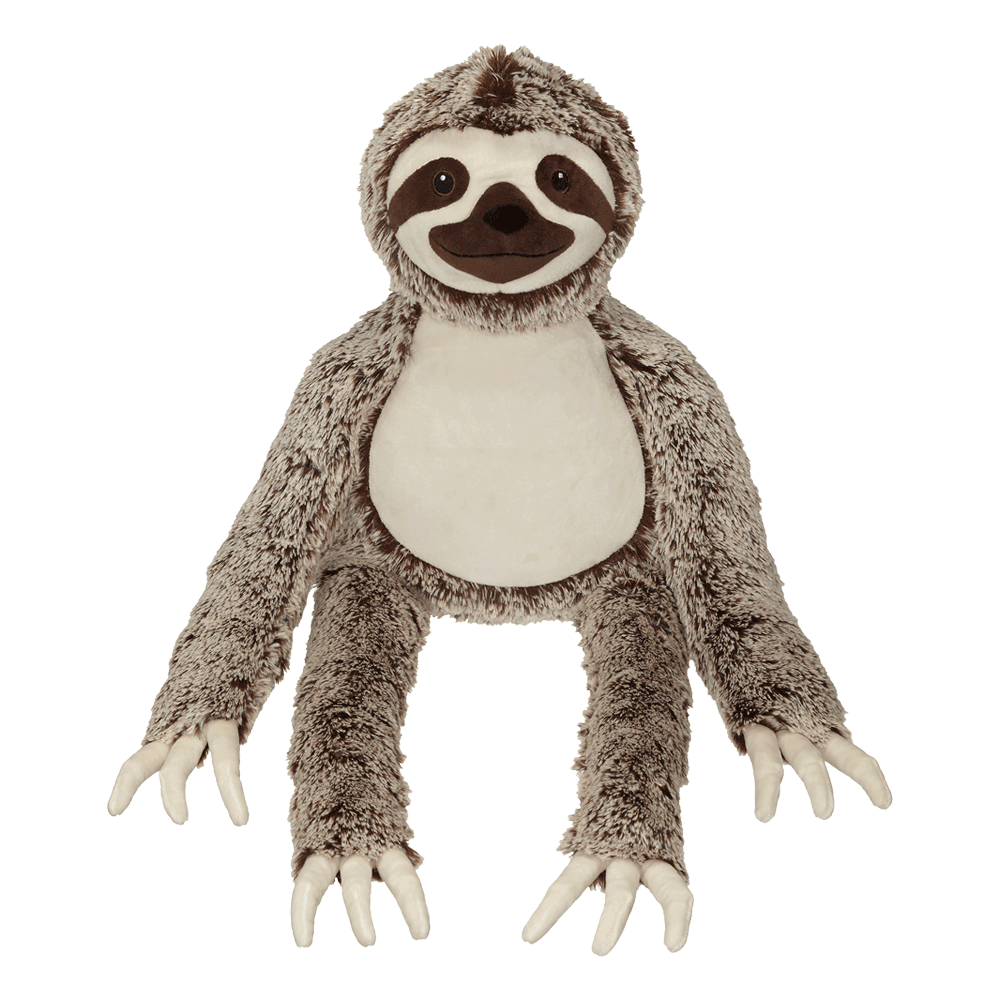 Silvano Long Leg Sloth Buddy brown embroidable sloth