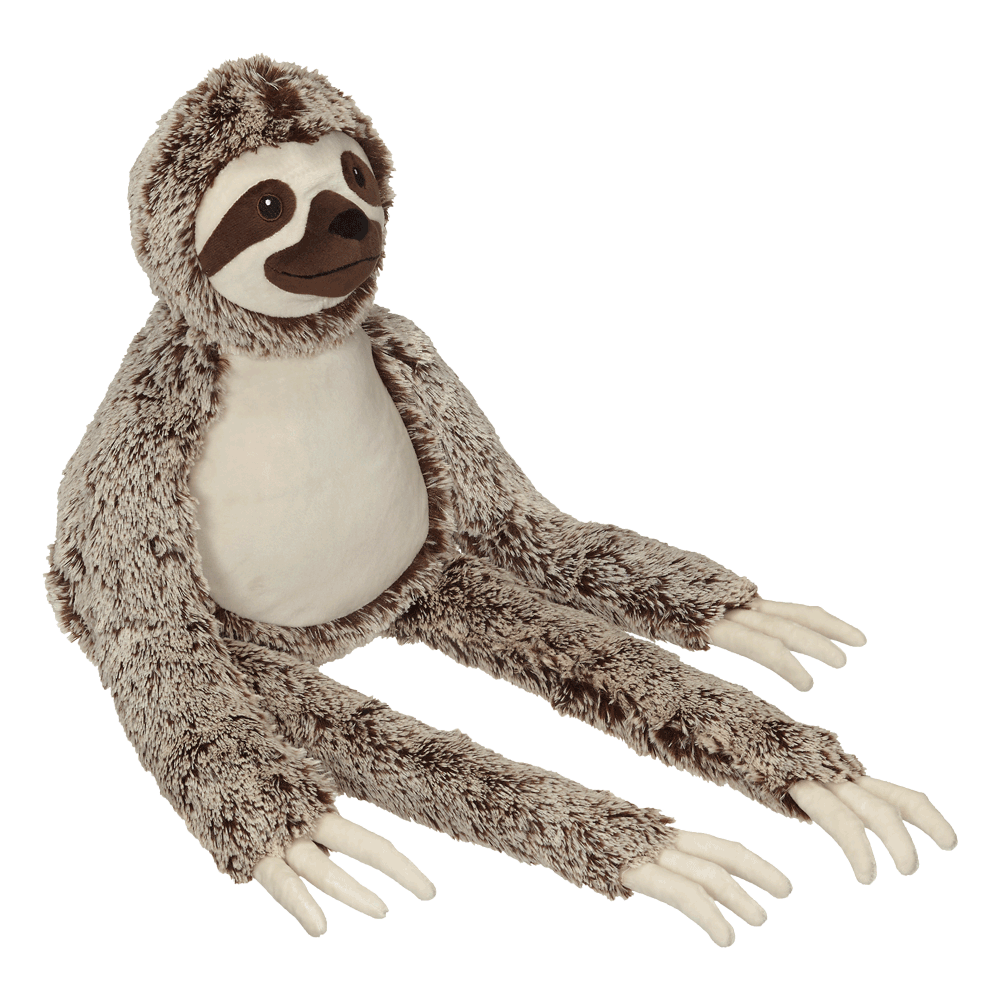 Silvano Long Leg Sloth Buddy brown embroidable sloth