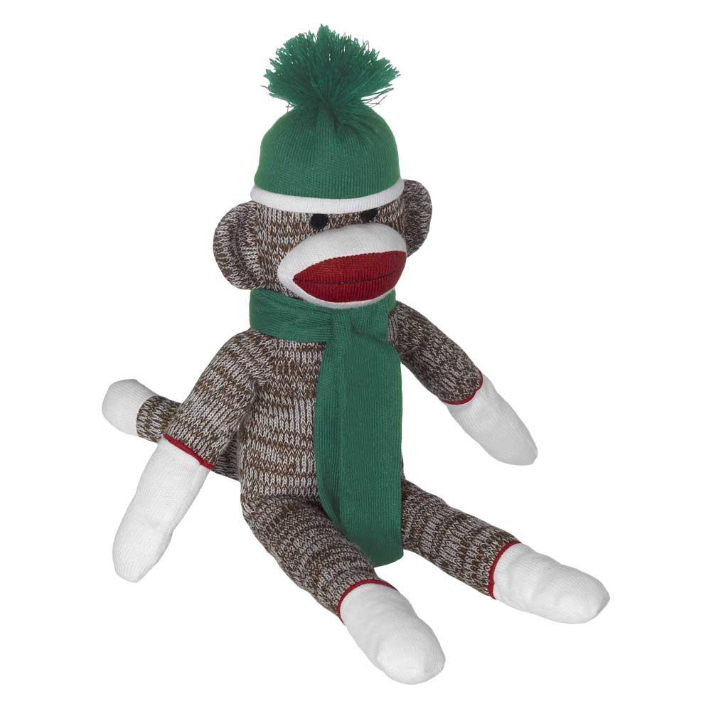 Sock Monkey green Embroider Buddy® sock monkey sock monkeys