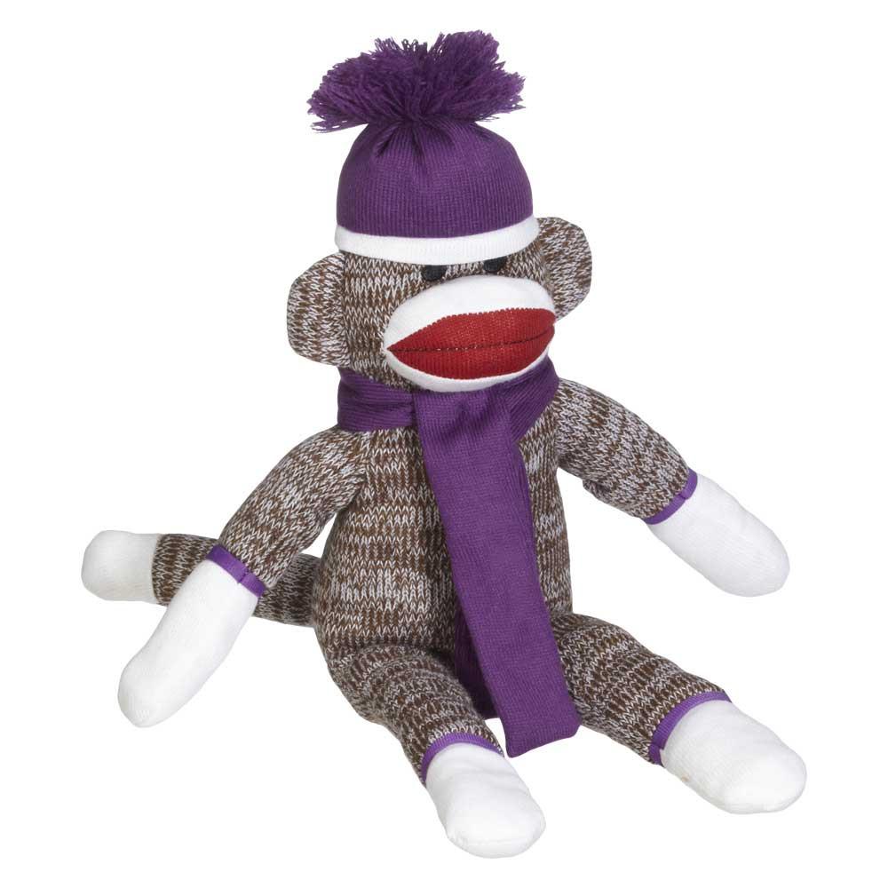 Sock Monkey Purple Embroider Buddy® sock monkey sock monkeys