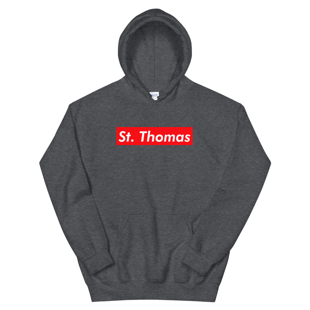 St. Thomas Supreme'd Hoodie Dark Heather Canadian City Apparel