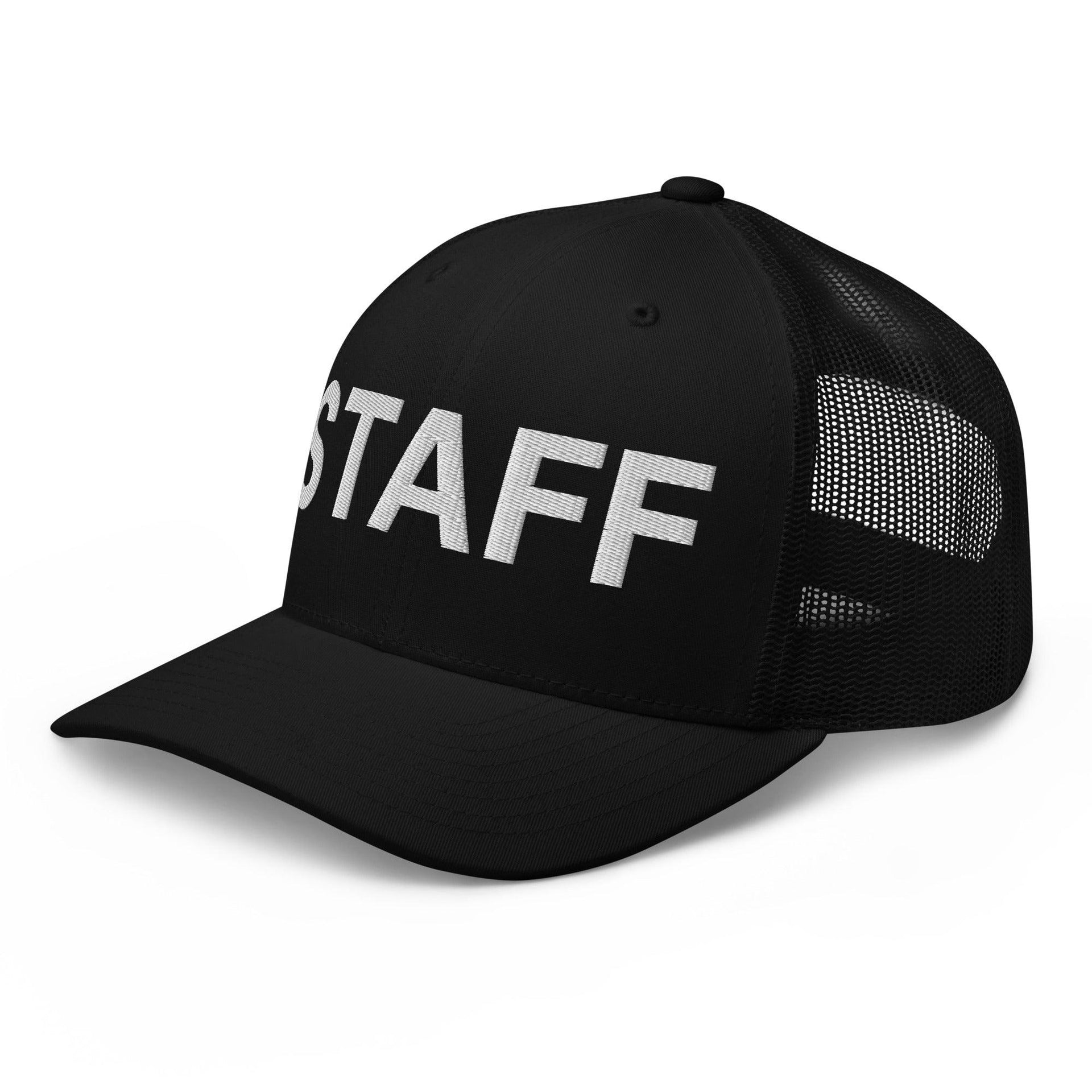Staff Uniform Work Embroidered Mesh Trucker Hat Capital Crowns Trucker Hats Work