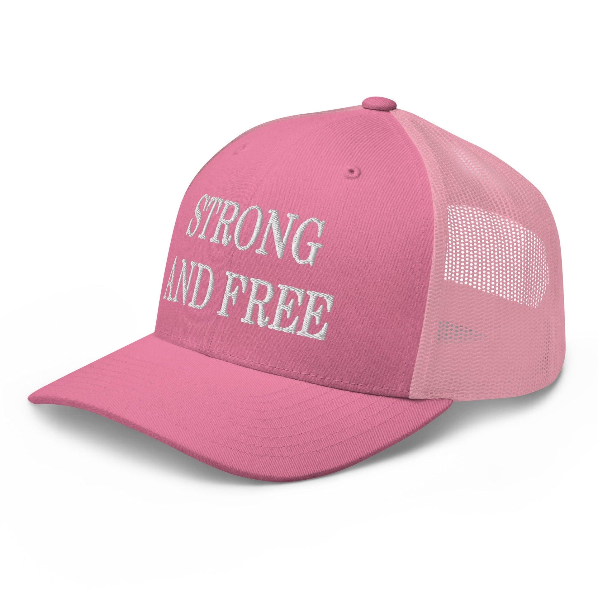 Strong and Free Embroidered Mesh Trucker Hat Canada Capital Crowns Trucker Hats