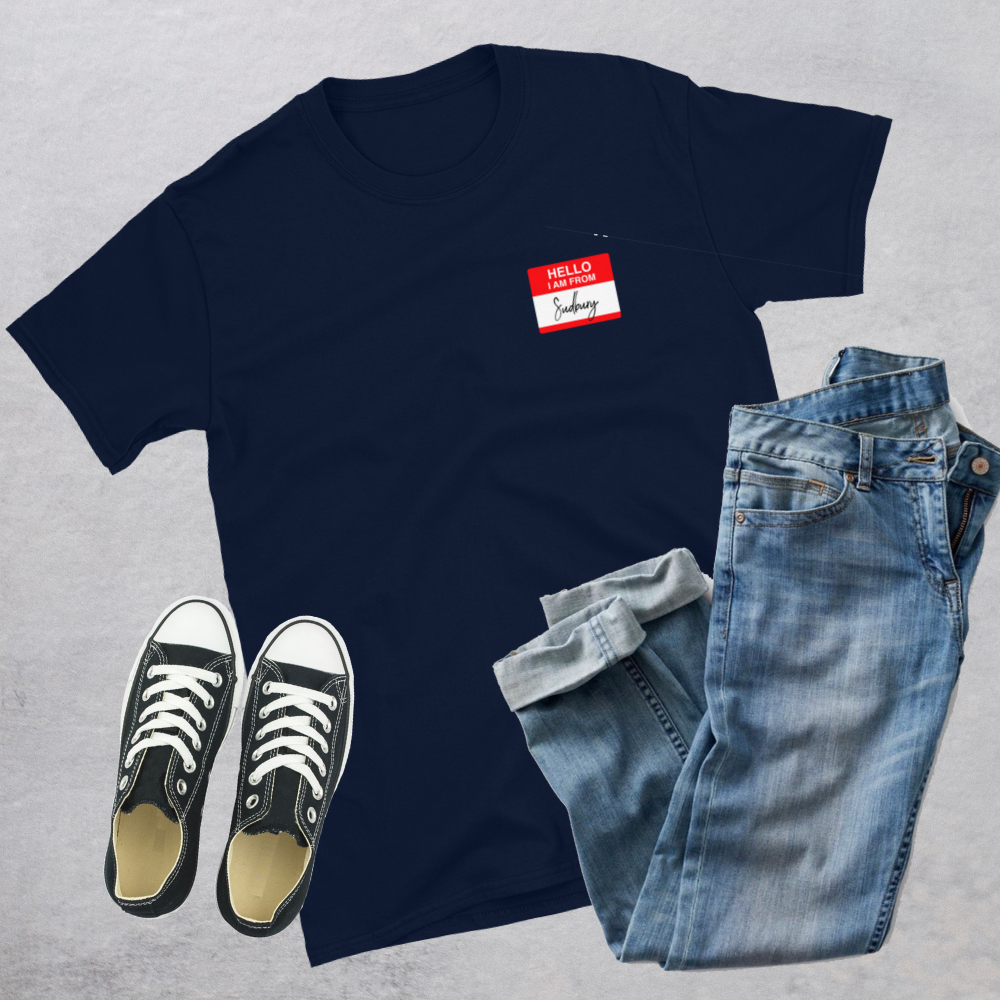 From Sudbury Tee Navy Canadian City Apparel