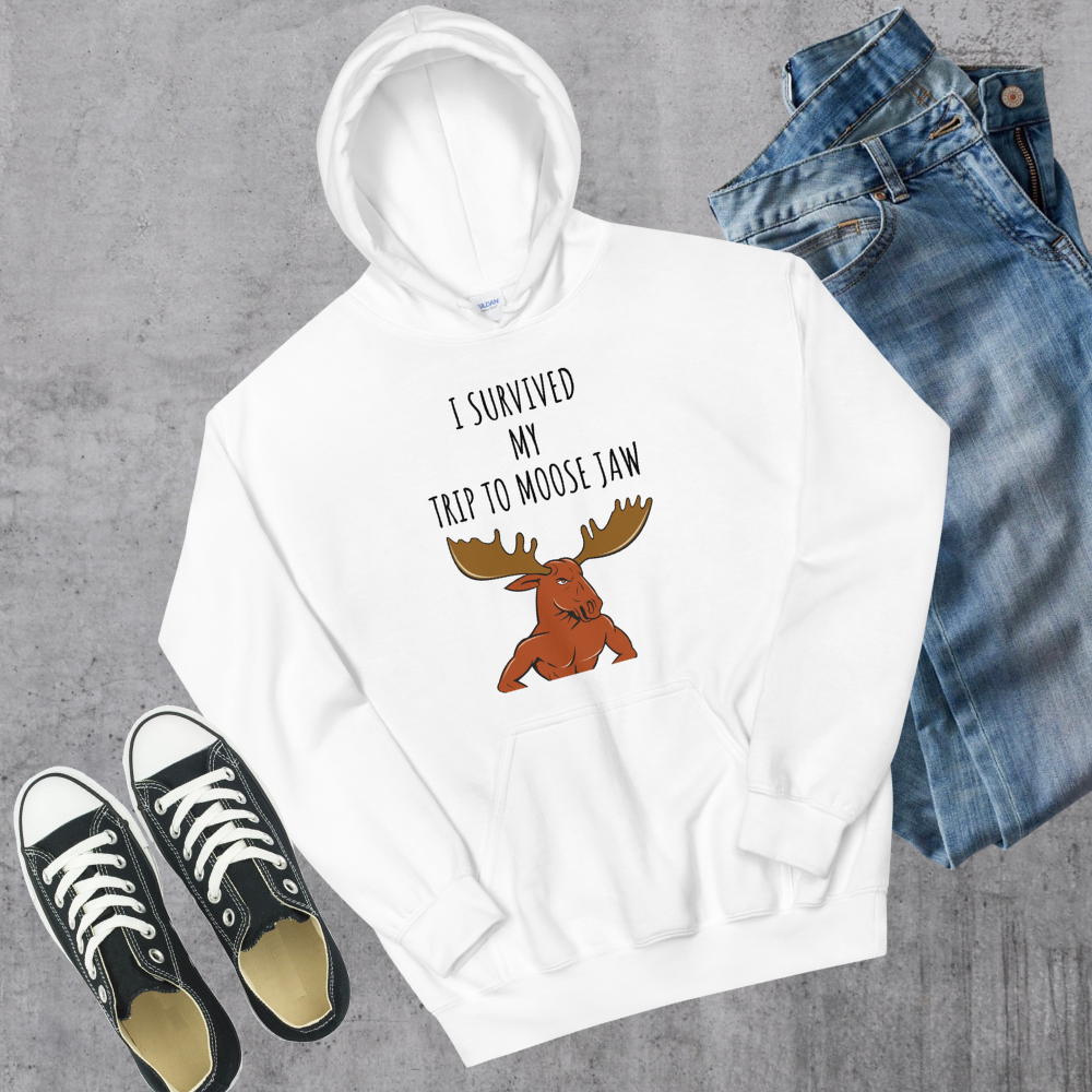 Survived Moose Jaw Hoodie Canadian City Apparel
