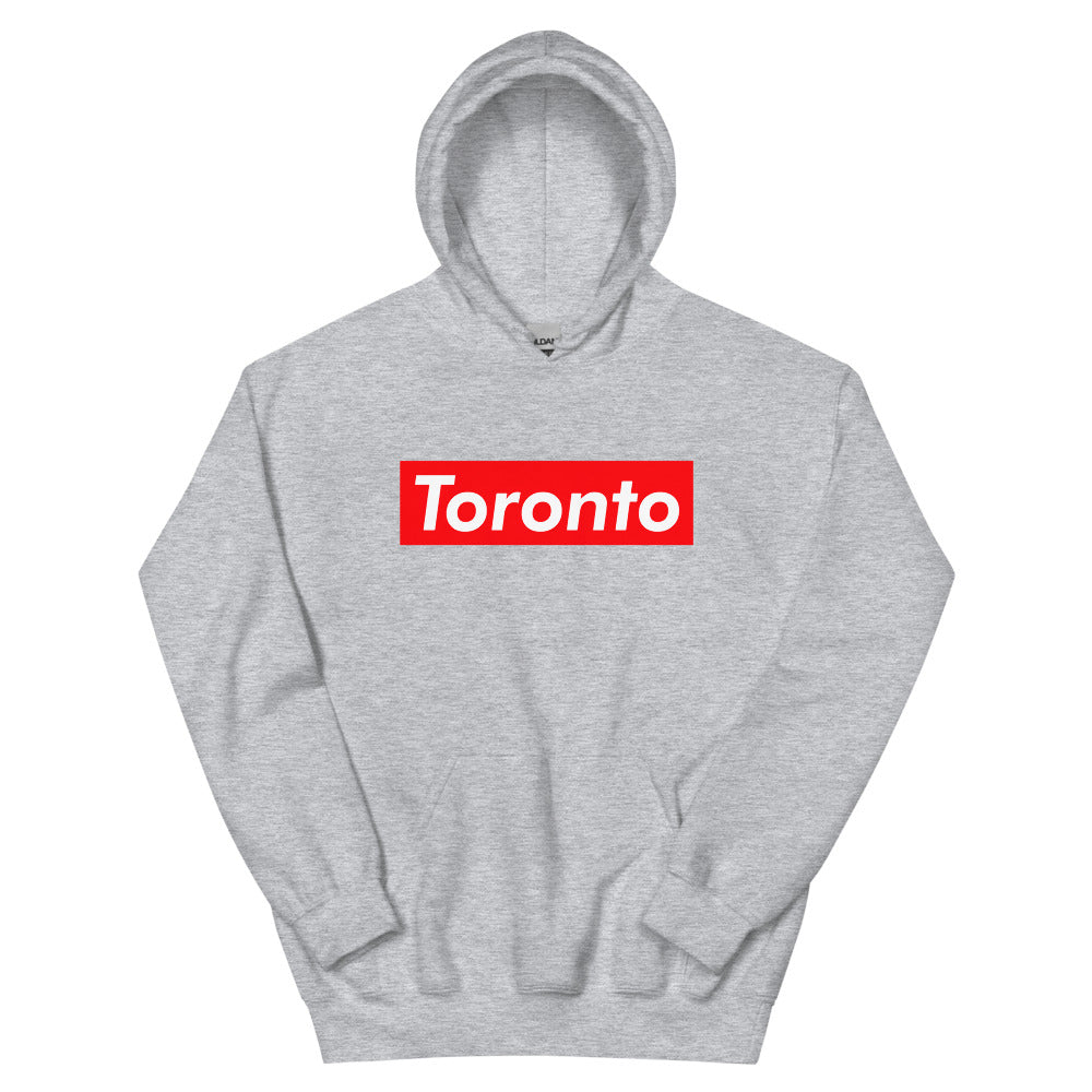 Toronto Supreme'd Hoodie Sport Grey Canadian City Apparel Toronto