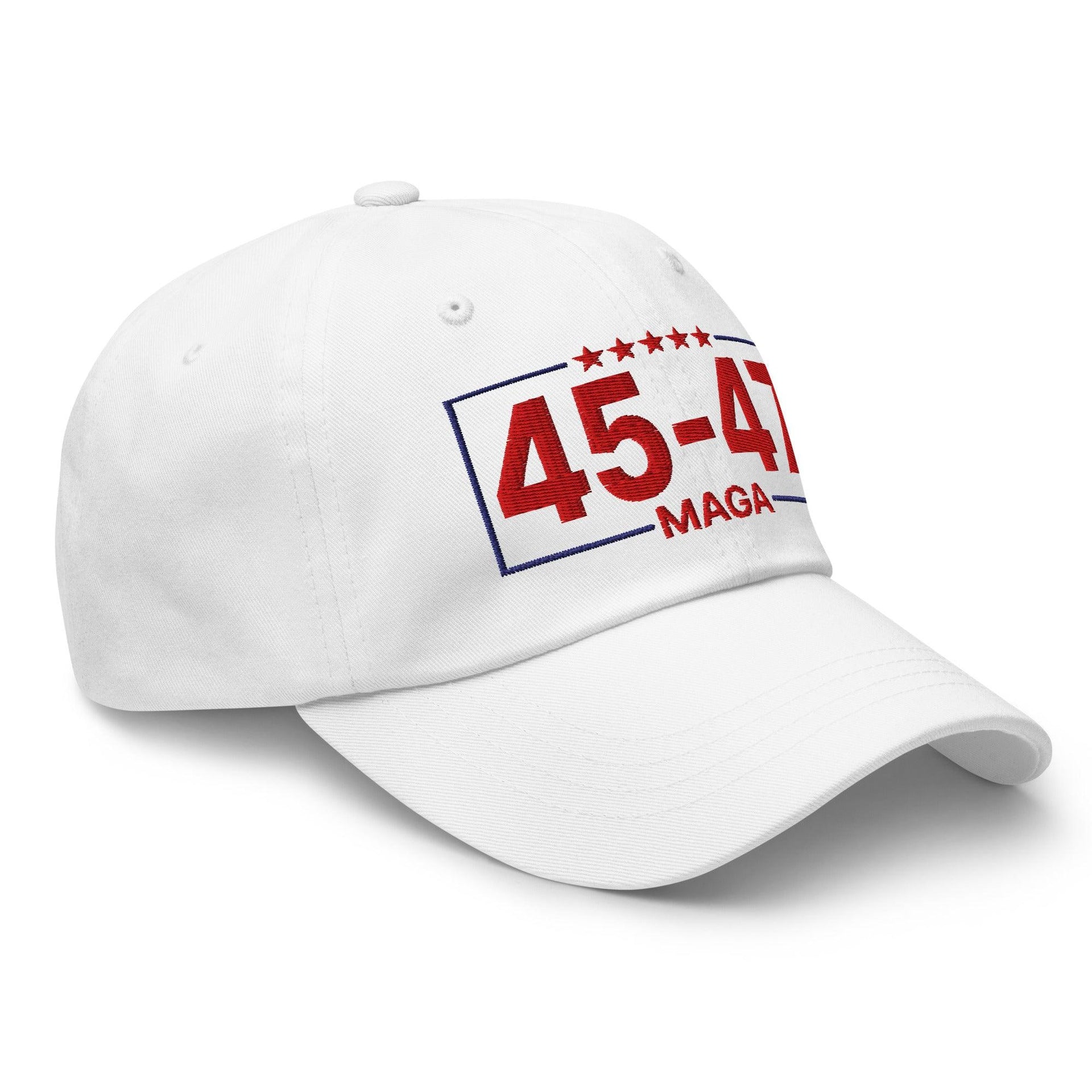 Trump 45-47 MAGA Embroidered Dad Hat Capital Crowns Conservative Dad Hats LADs
