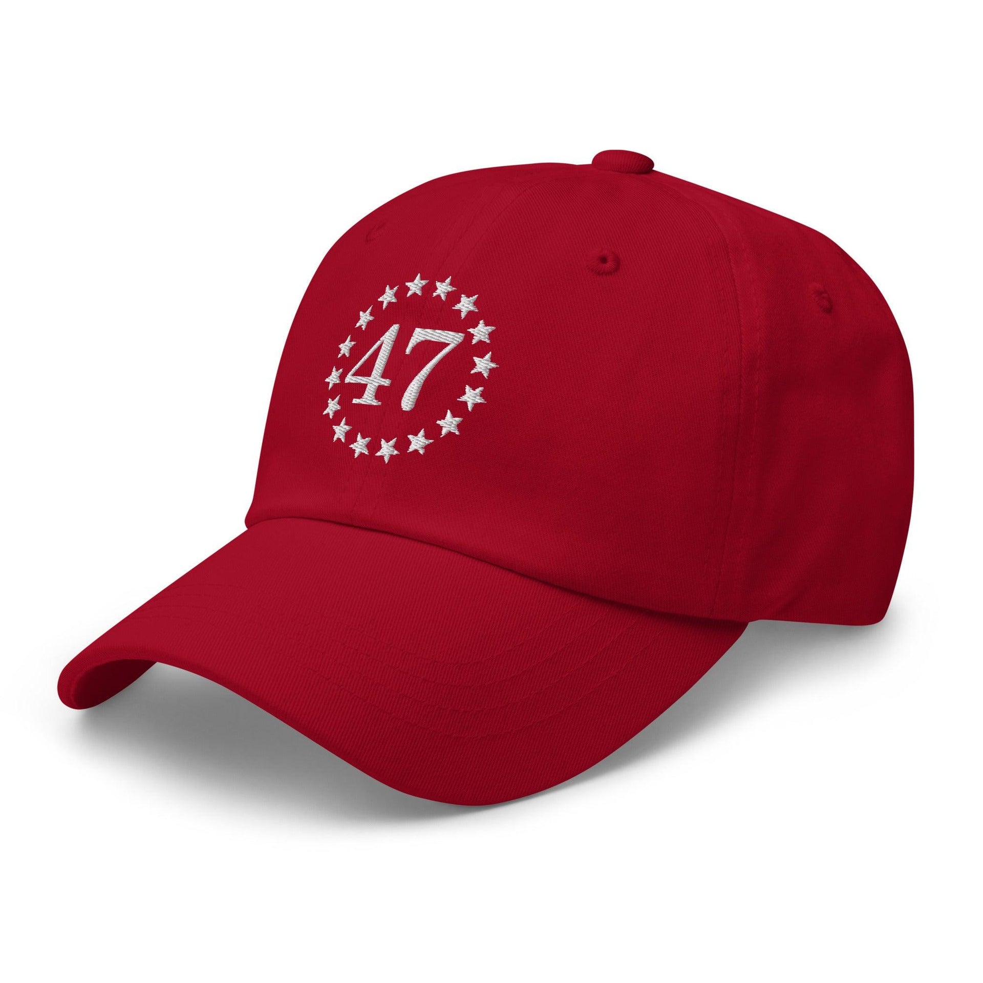 Trump 47 Embroidered Dad Hat Capital Crowns Conservative Dad Hats LADs Trump