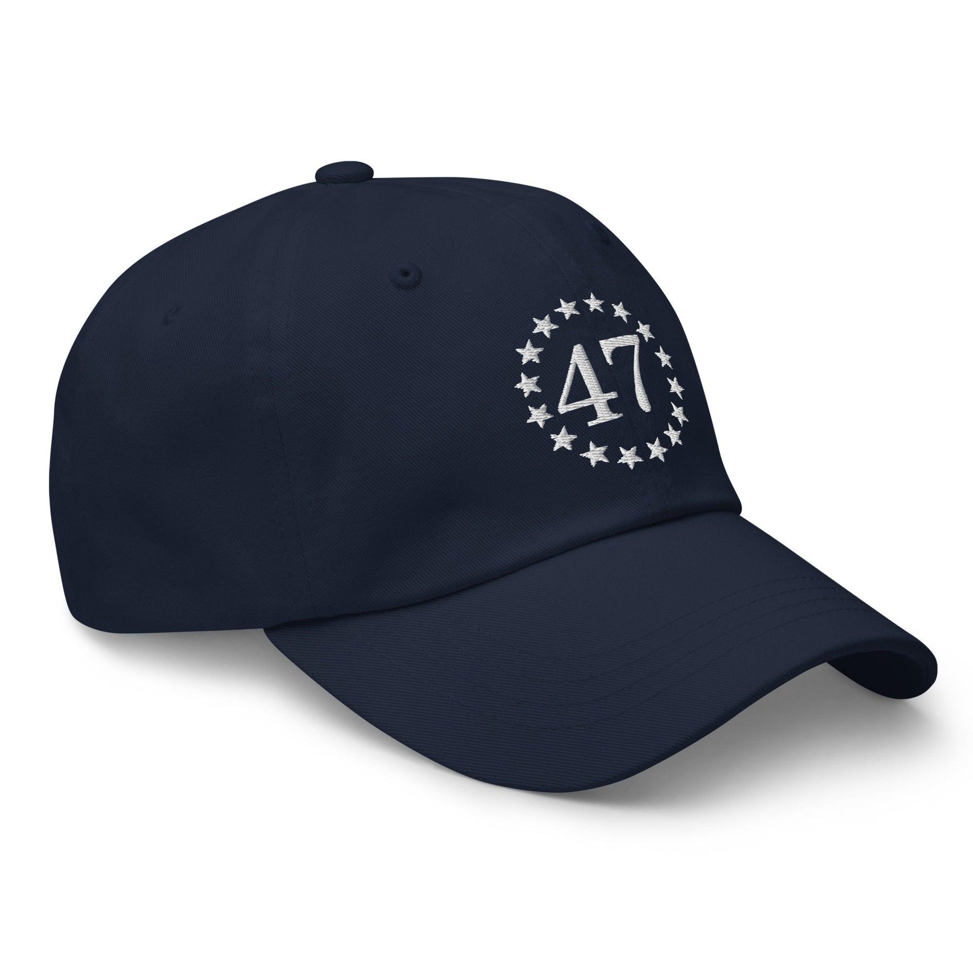 Trump 47 Embroidered Dad Hat Capital Crowns Conservative Dad Hats LADs Trump
