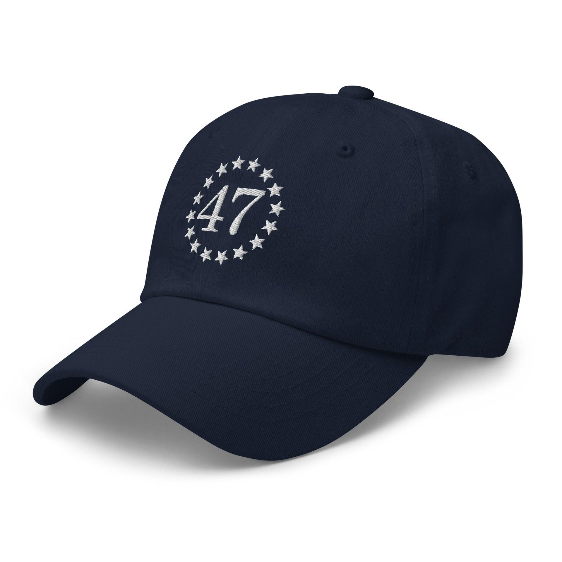 Trump 47 Embroidered Dad Hat Capital Crowns Conservative Dad Hats LADs Trump