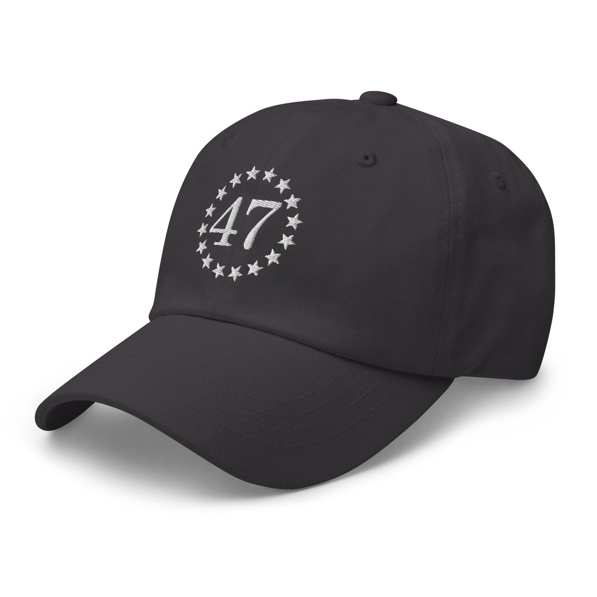 Trump 47 Embroidered Dad Hat Capital Crowns Conservative Dad Hats LADs Trump