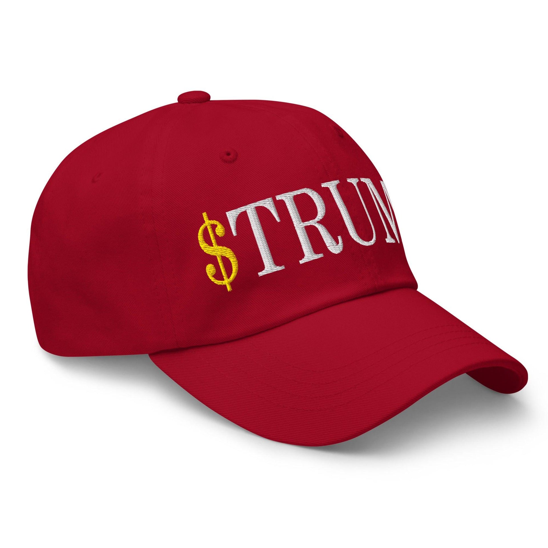 $Trump Official Trump Meme Coin Embroidered Unstructured Dad Hat Capital Crowns Crypto Dad Hats LADs