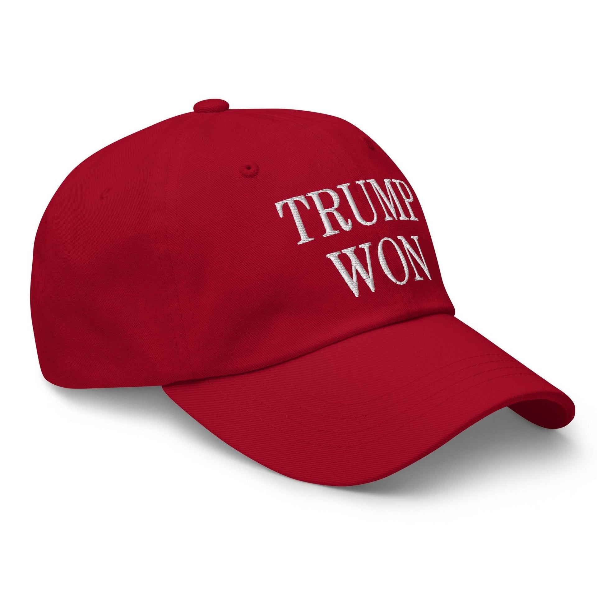 Trump Won 2020 2024 Golf Dad Hat Capital Crowns Conservative Dad Hats LADs