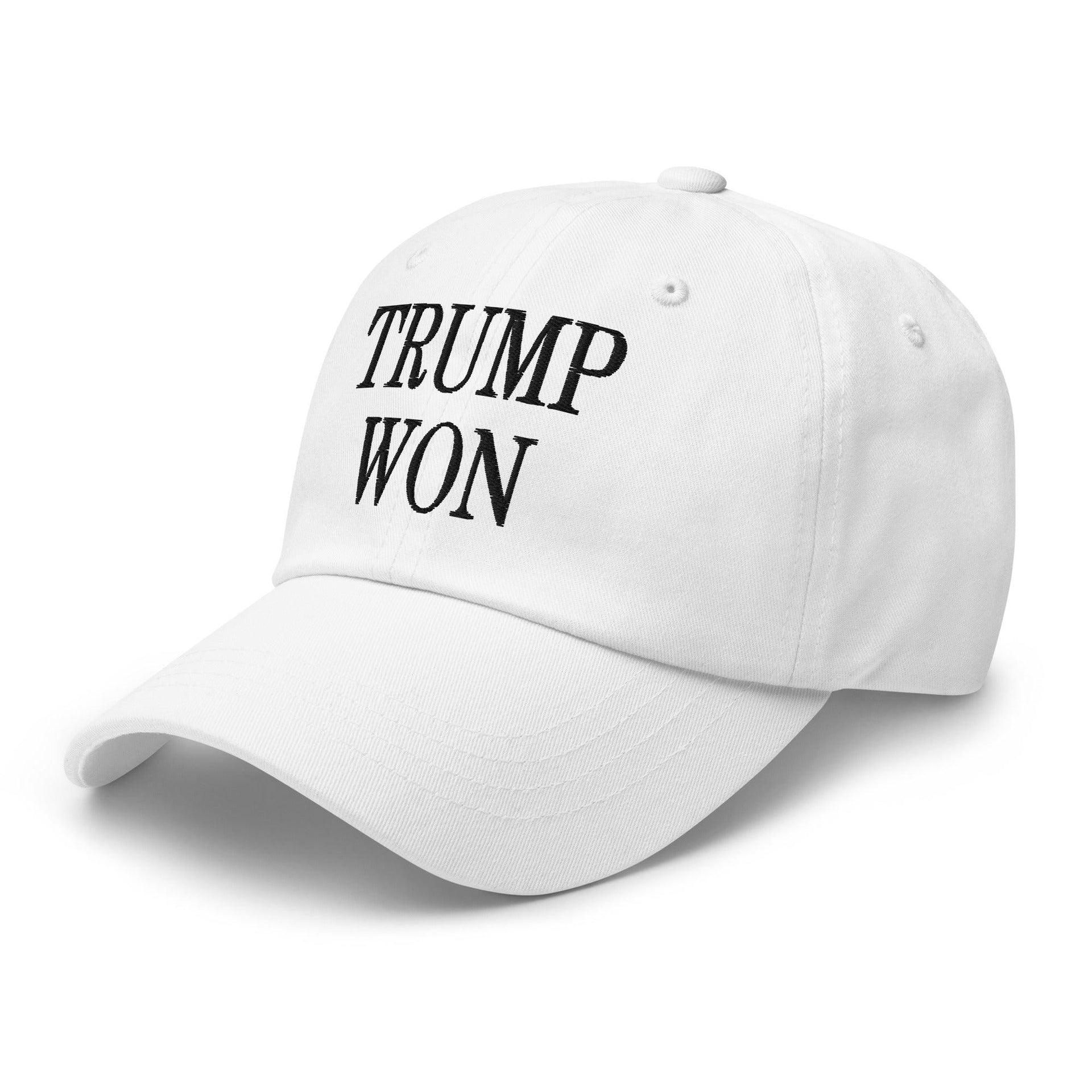 Trump Won 2020 2024 Golf Dad Hat Capital Crowns Conservative Dad Hats LADs