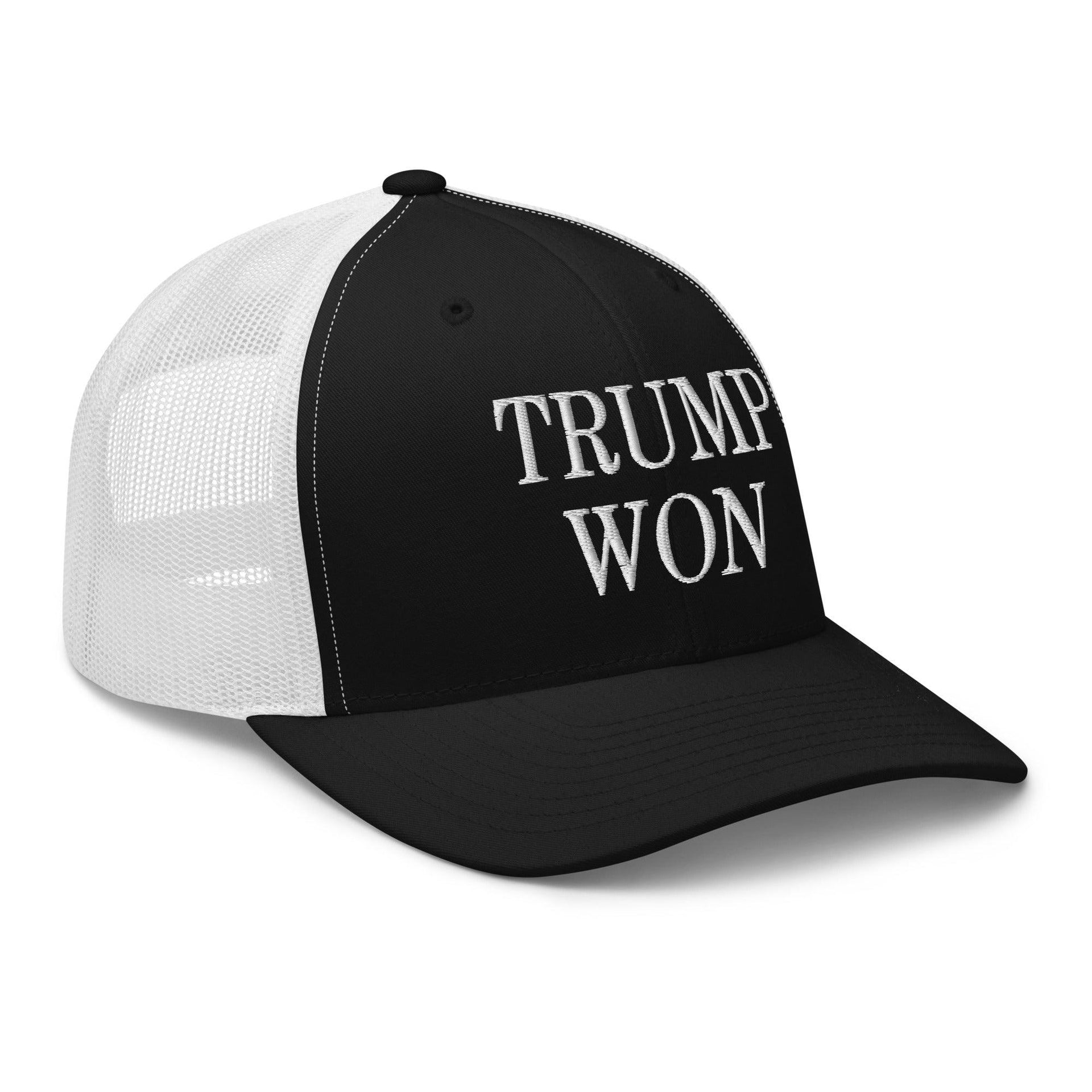 Trump Won 2020 2024 Retro Trucker Hat Capital Crowns Conservative LADs Trucker Hats