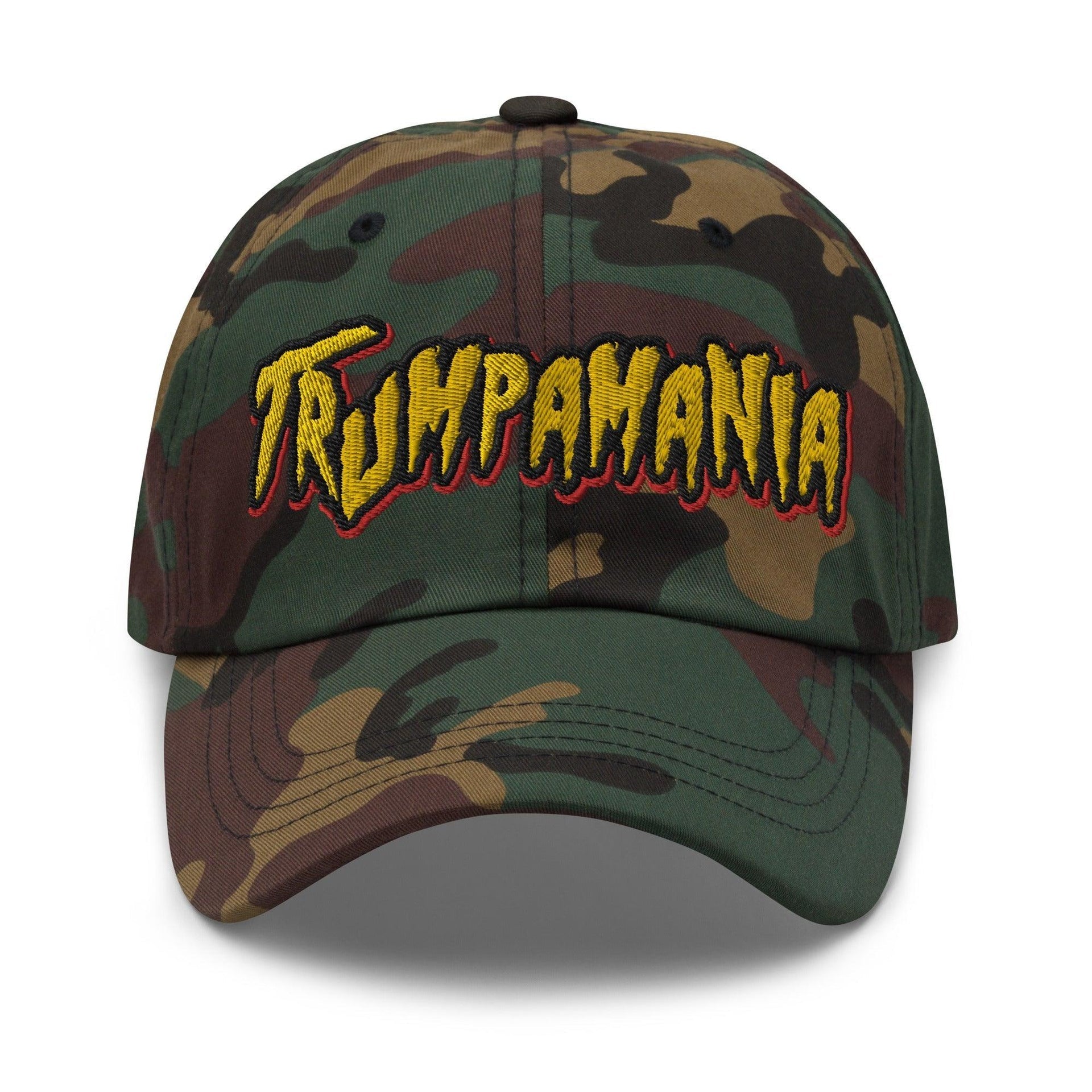 Trumpamania Donald Trump Dad Hat Green Camo Capital Crowns Conservative Dad Hats LADs