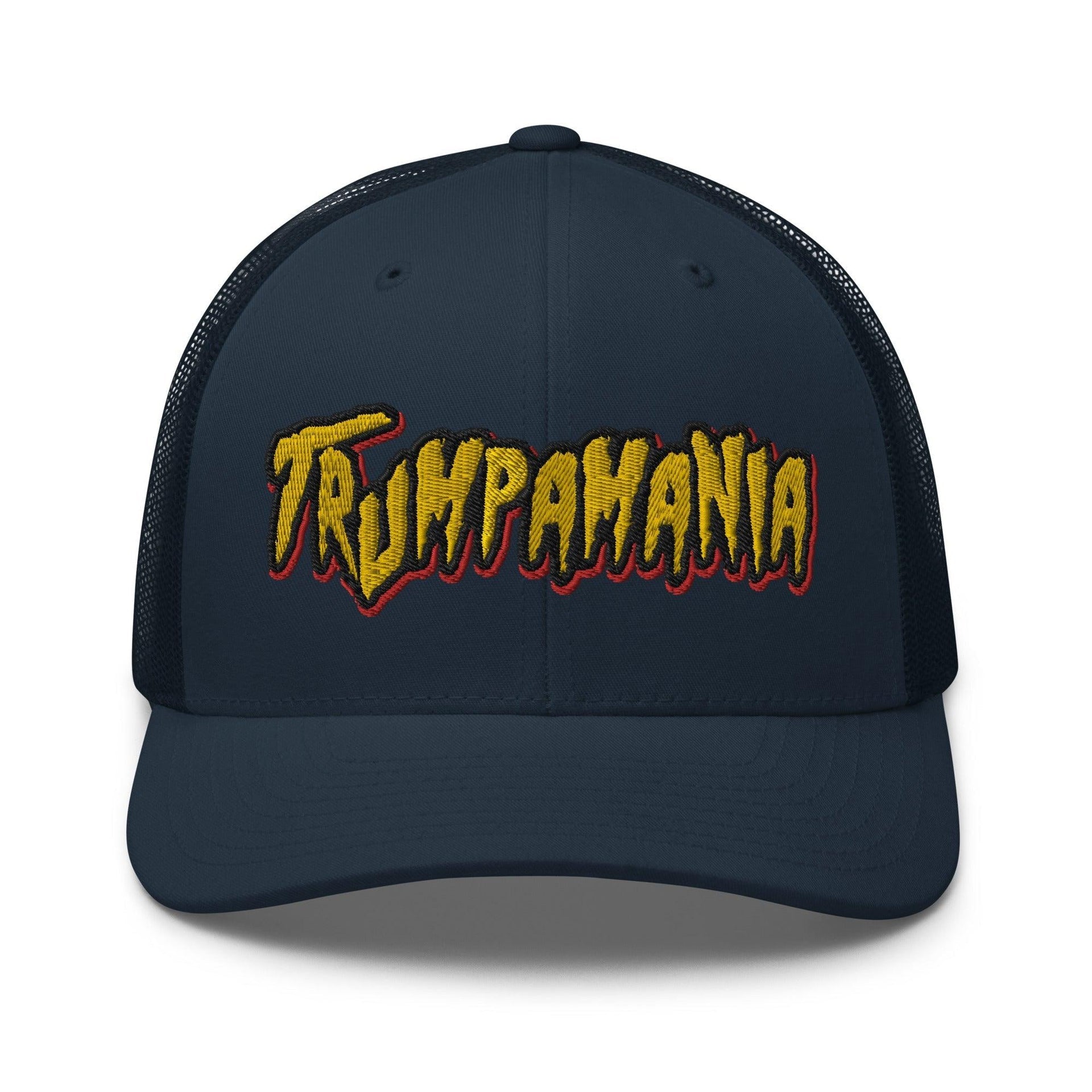 Trumpamania Donald Trump Retro Trucker Hat Navy Capital Crowns Conservative LADs Trucker Hats