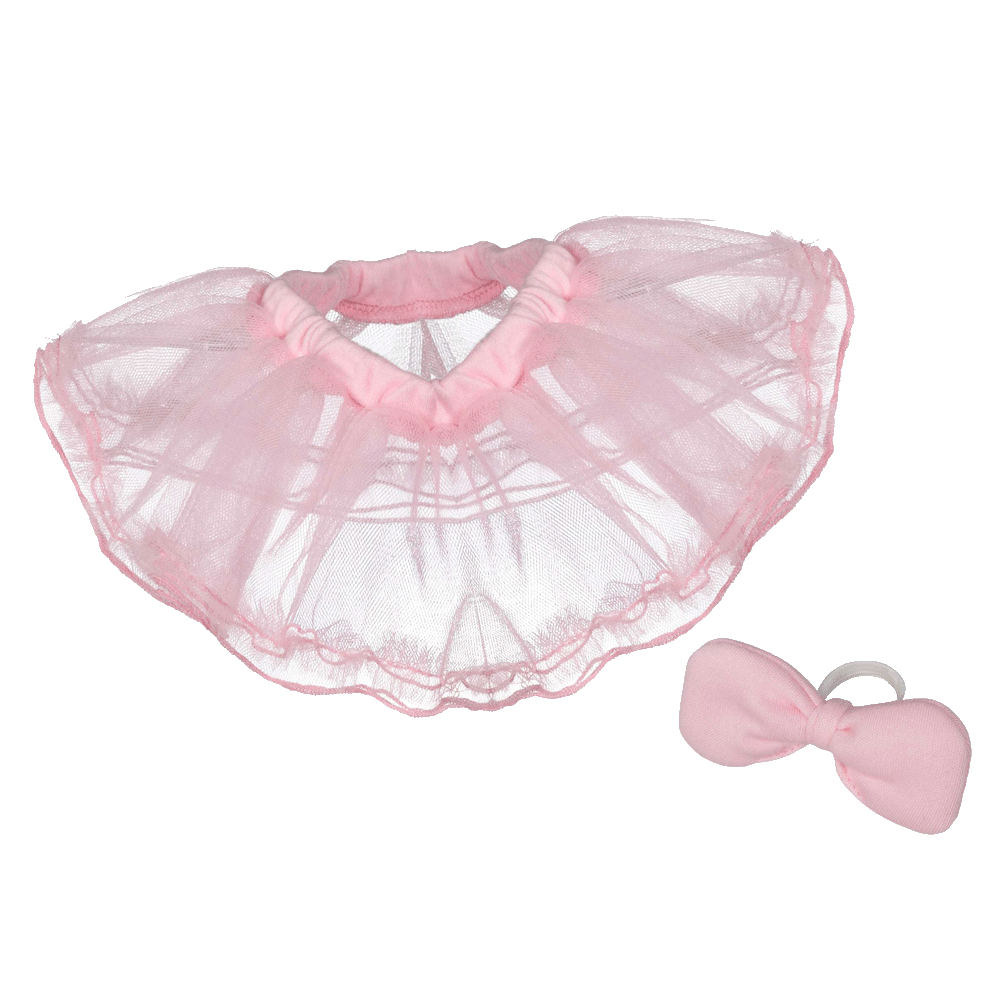 Tutu and Ear Bow Set ballerina brown embroidable tutu Whatzupwiththat! Bearwear