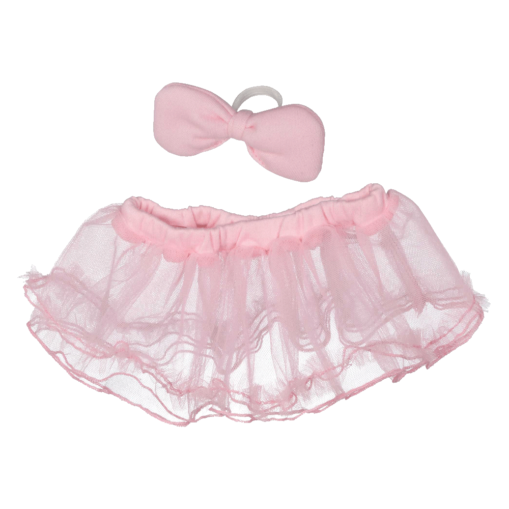 Tutu and Ear Bow Set ballerina brown embroidable tutu Whatzupwiththat! Bearwear