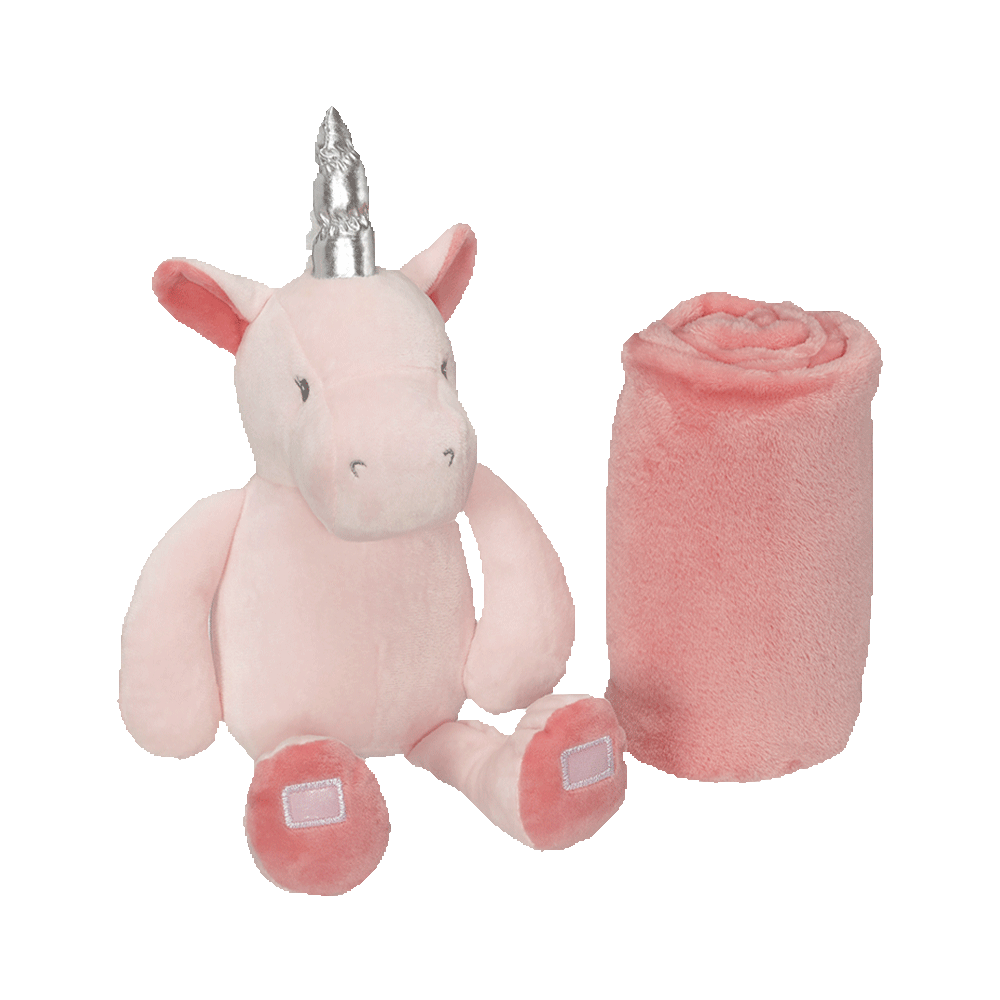 Unicorn Blankey Hugger blankey embroidable pink unicorn
