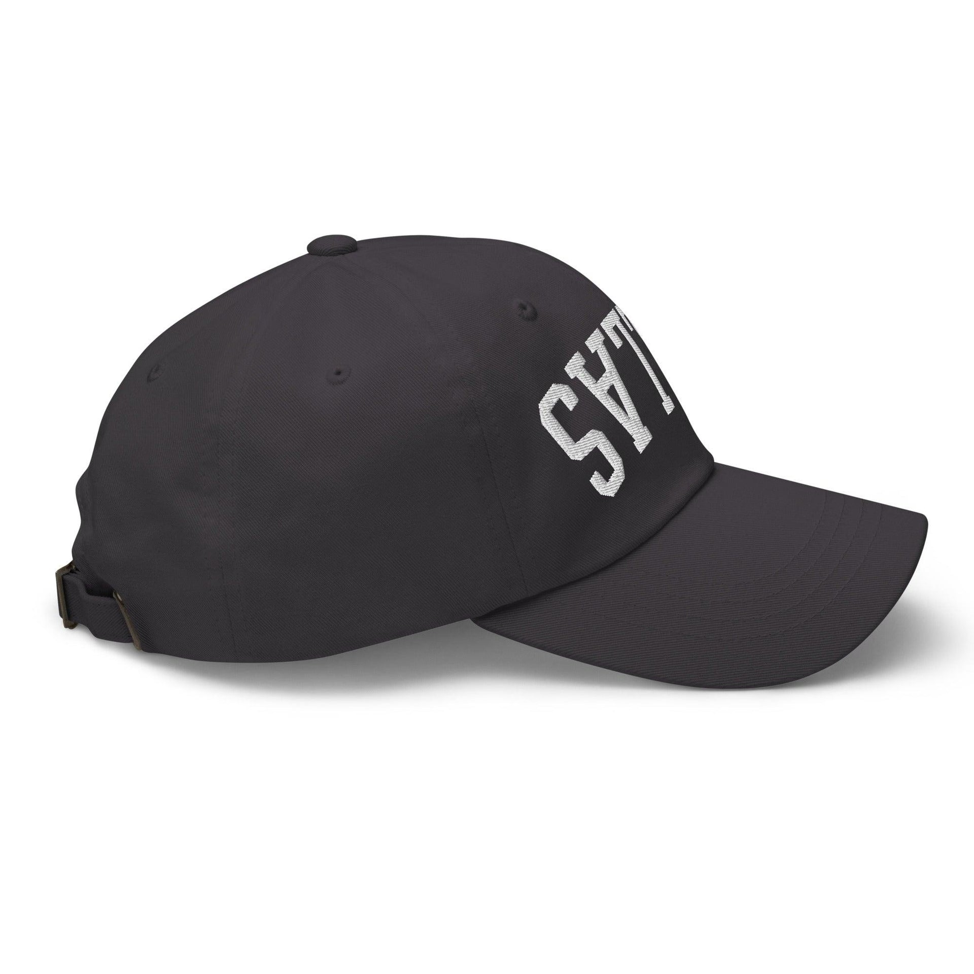 Upside Down Dallas Varsity Letterman Embroidered Dad Hat Capital Crowns Dad Hats Dallas TX