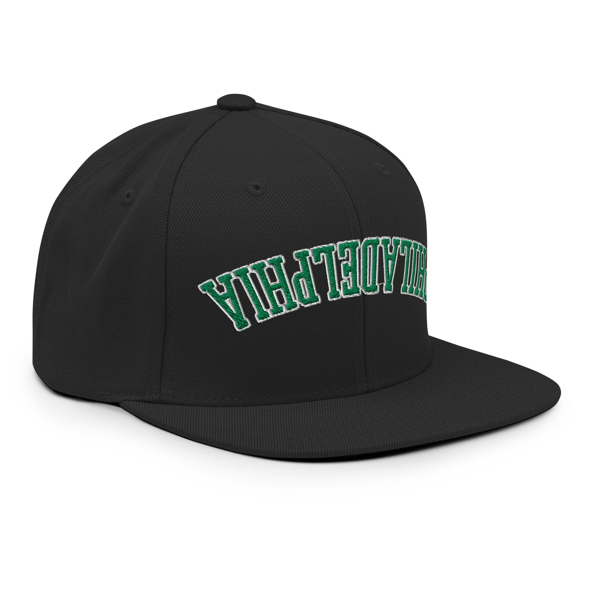 Upside Down Philadelphia Football Embroidered Flat Brim Bill Snapback Hat Capital Crowns Football PA Philadelphia Snapback Hats