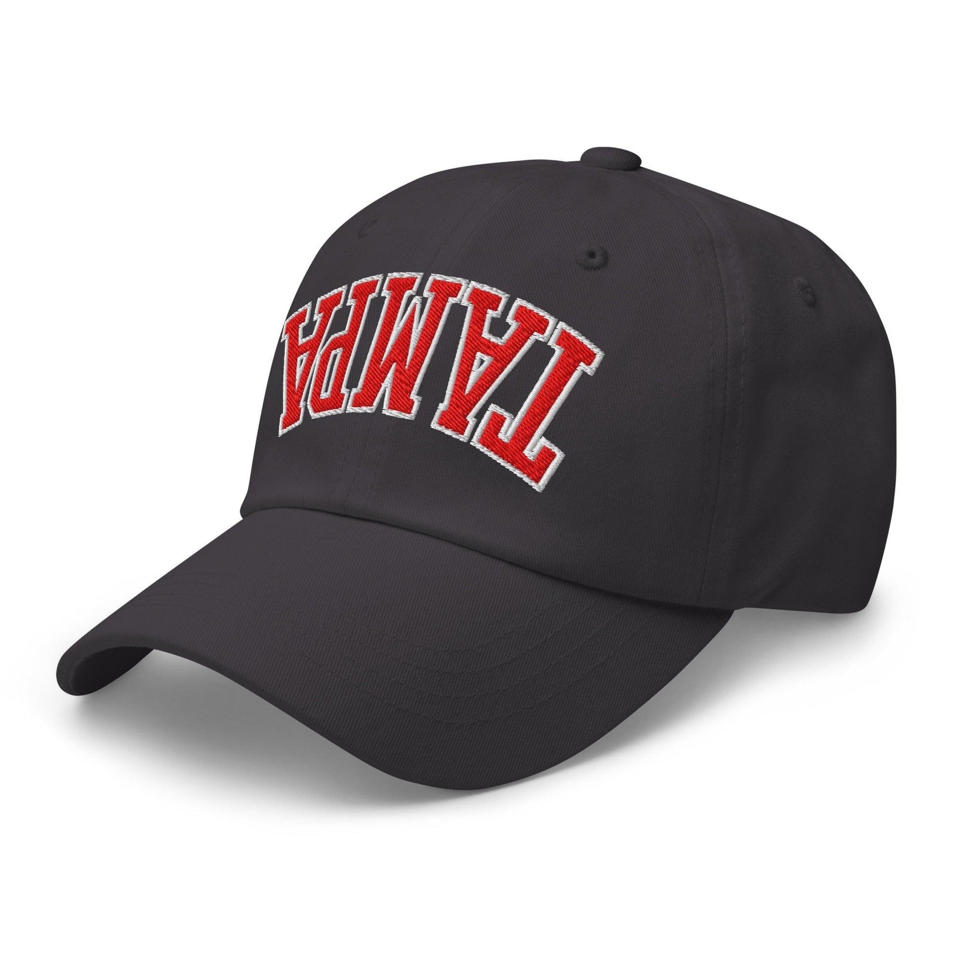 Upside Down Tampa Football Embroidered Dad Hat Capital Crowns Dad Hats FL Football Tampa