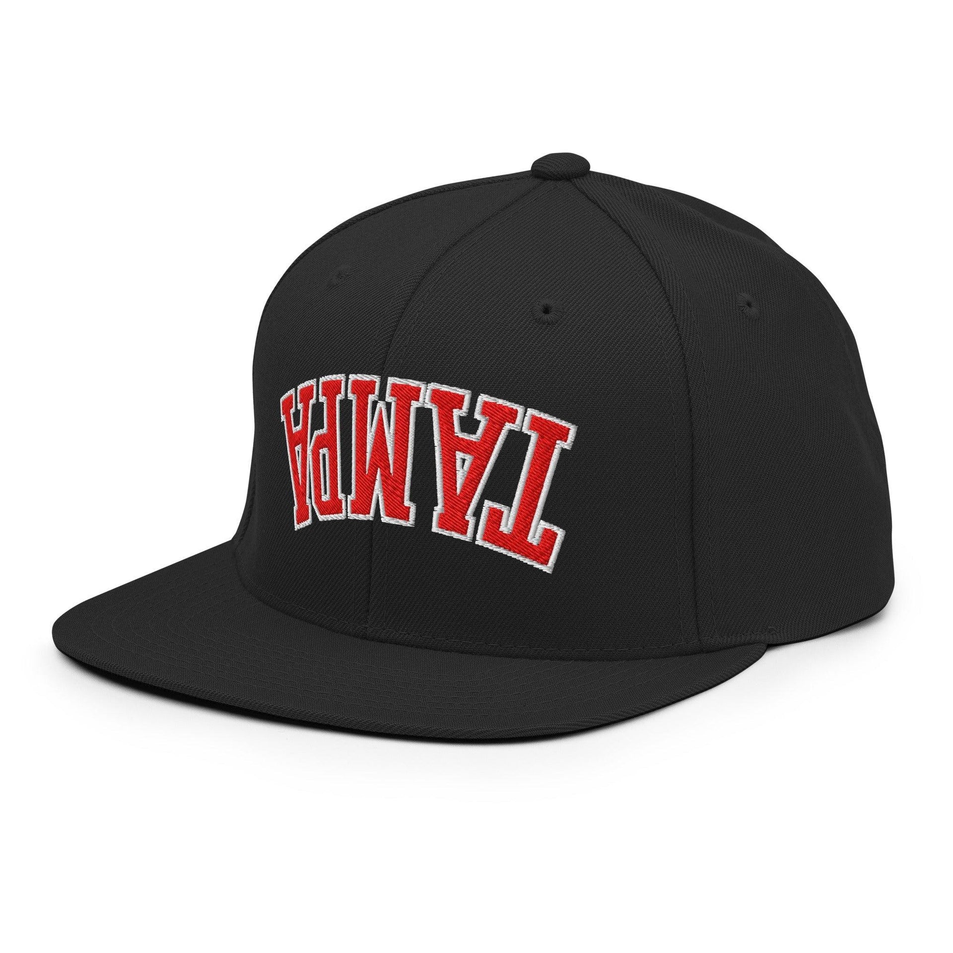 Upside Down Tampa Football Embroidered Flat Bill Brim Snapback Hat Capital Crowns FL Football Snapback Hats Tampa
