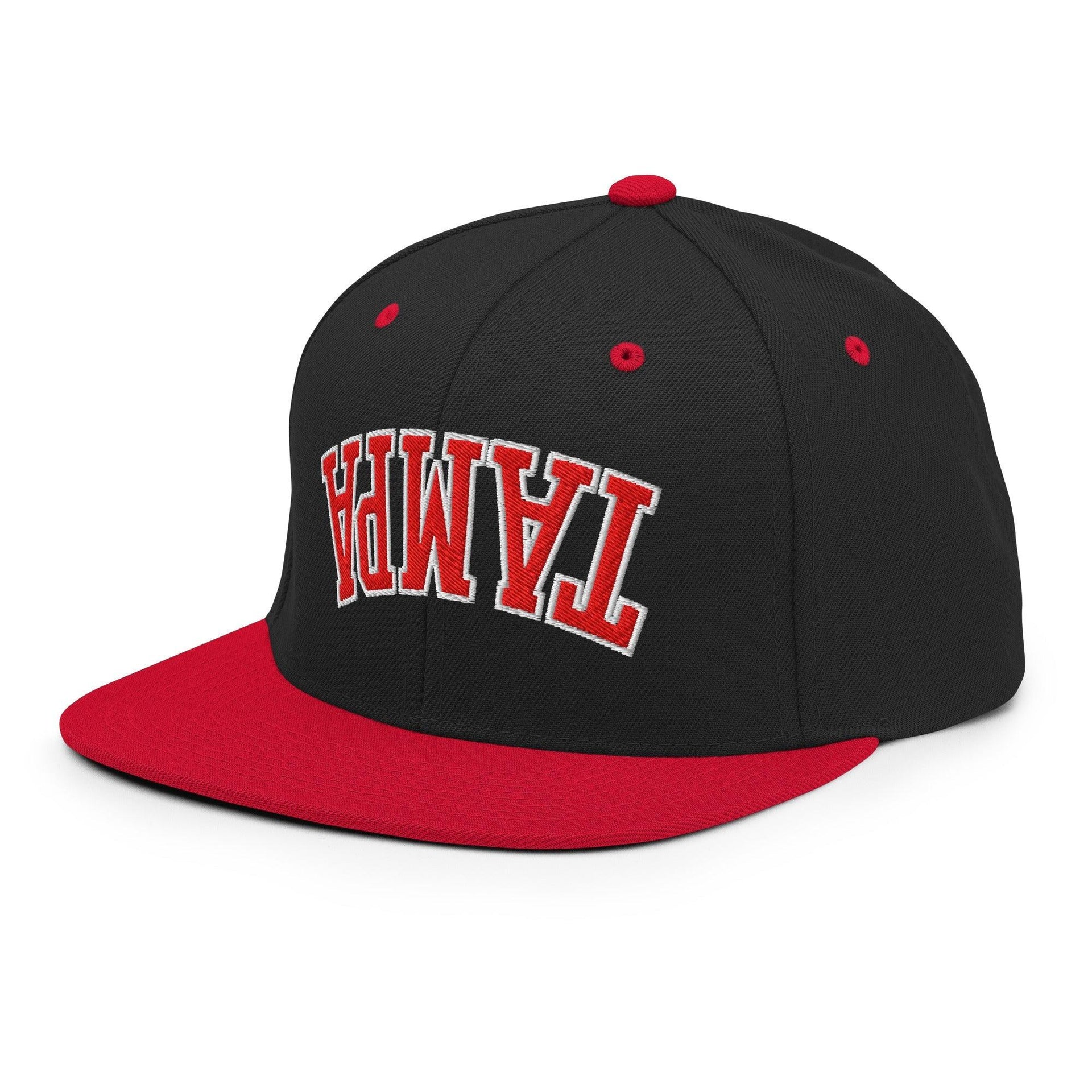 Upside Down Tampa Football Embroidered Flat Bill Brim Snapback Hat Capital Crowns FL Football Snapback Hats Tampa