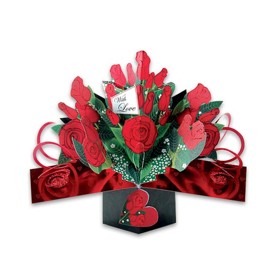 Valentine's Day Pop Up Card - With Love card cards Embroider Buddy® gift gifts valentine valentines