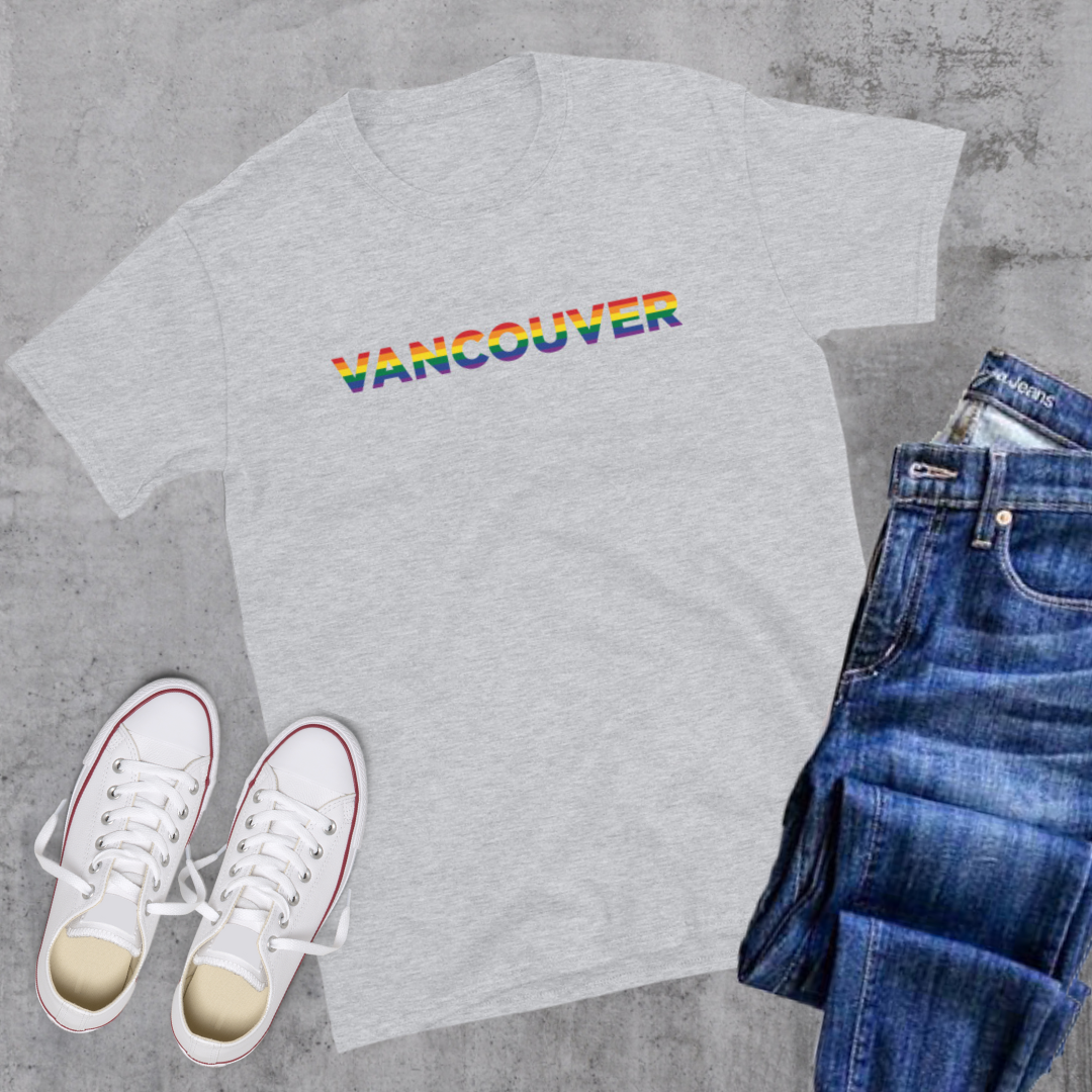 Vancouver Pride Tee Sport Grey Canadian City Apparel