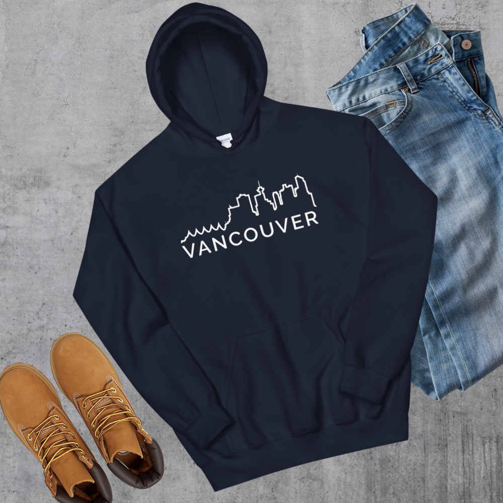 Vancouver Skyline Hoodie Canadian City Apparel