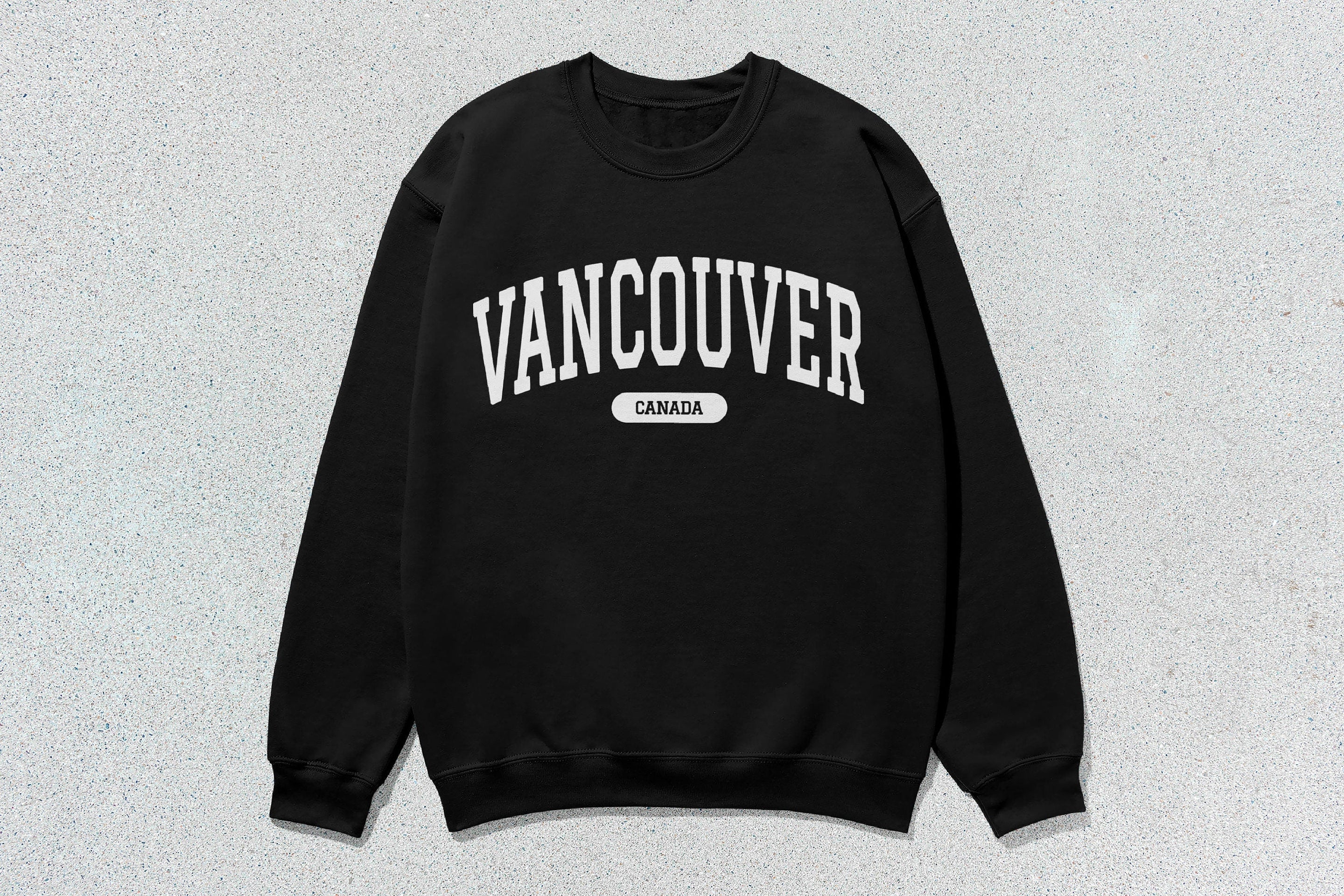 Vancouver - Unisex Heavyweight Crewneck Sweatshirt Black Canada Cities sweaters