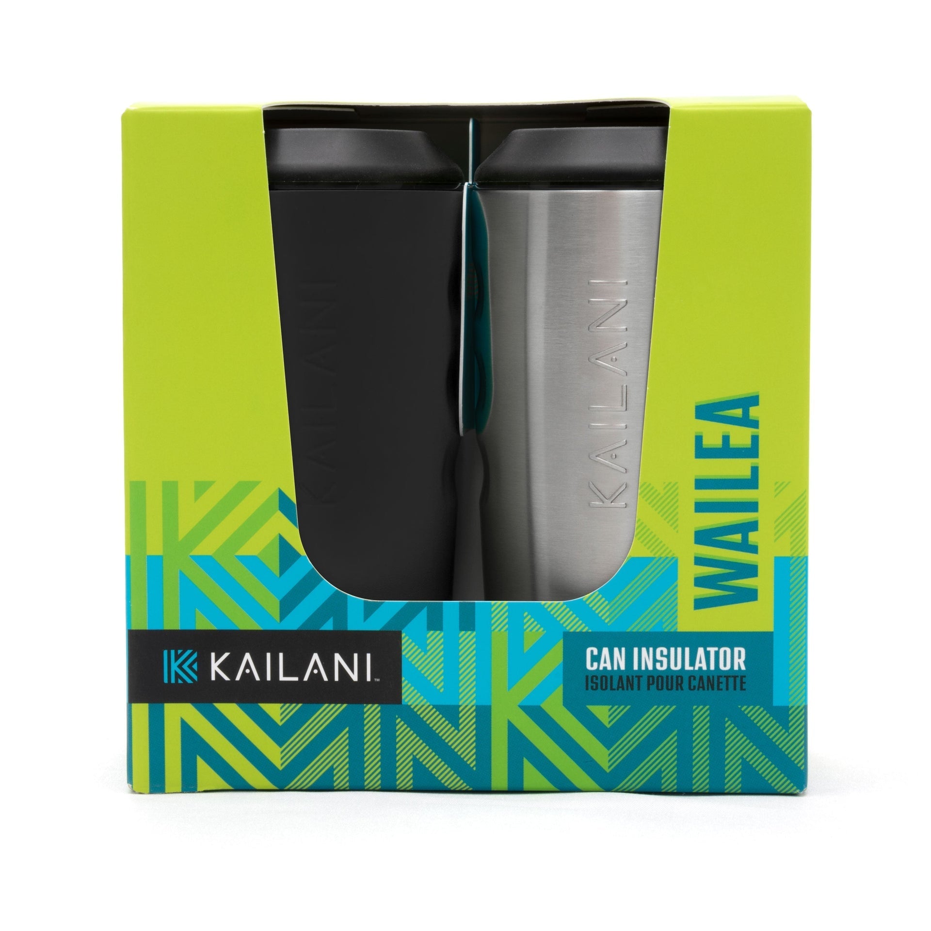 WAILEA Can Insulator Duo Pack - Sold as Six Packs of Duos (Total of 12 Insulators) Black Steel FULL MSRP KAILANI